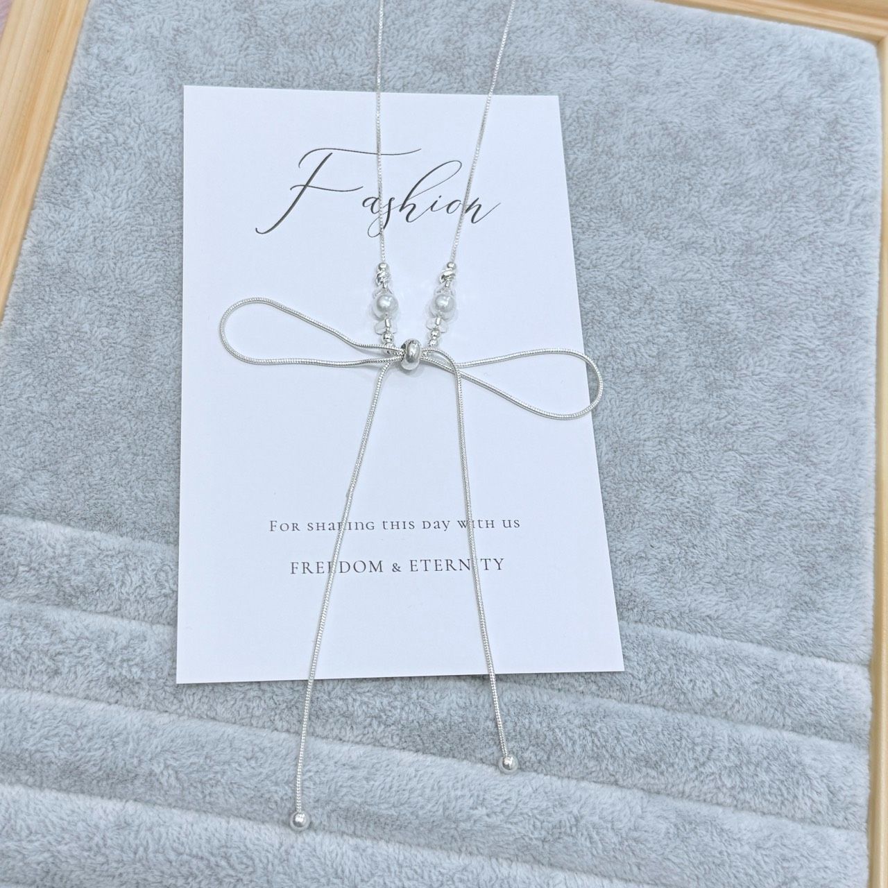 （3月新品）珍珠小結項鍊