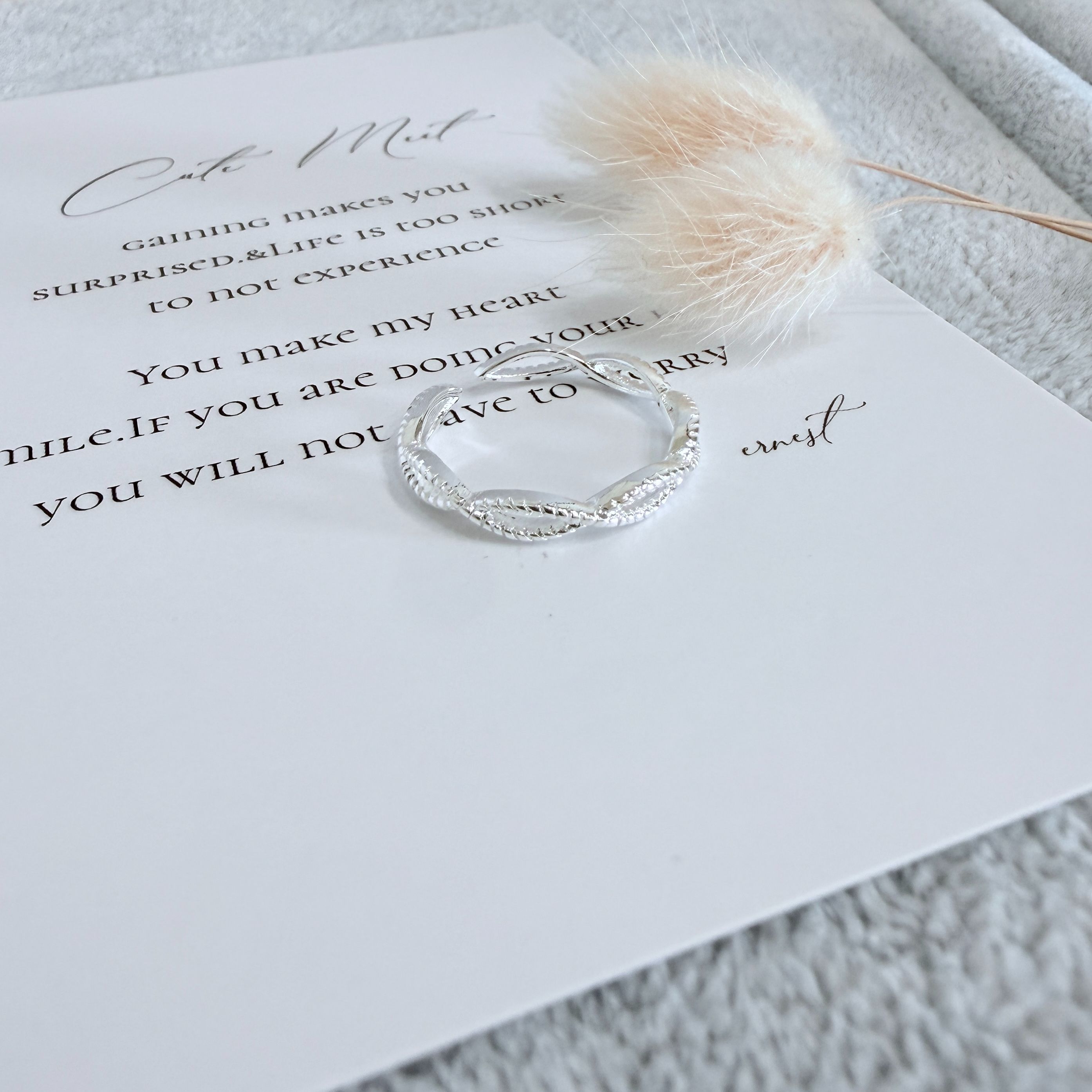 （4月新品）輕柔相遇麻花戒指*925 銀