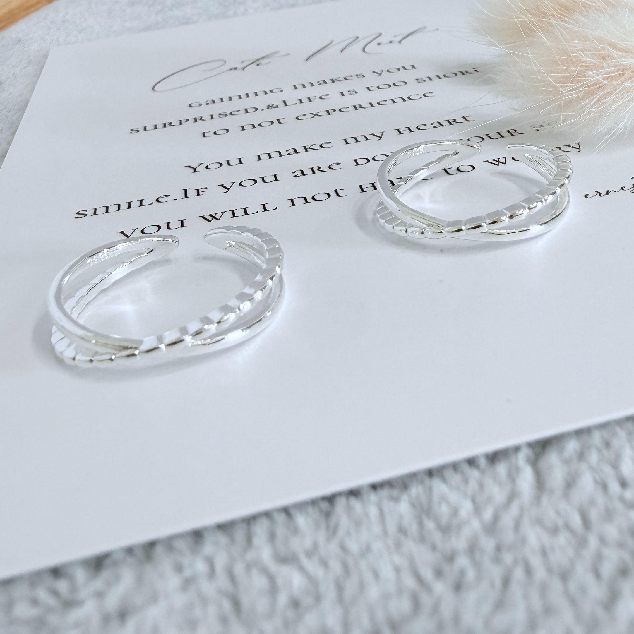 （4月新品）柔光慢慢疊戒指*925 銀