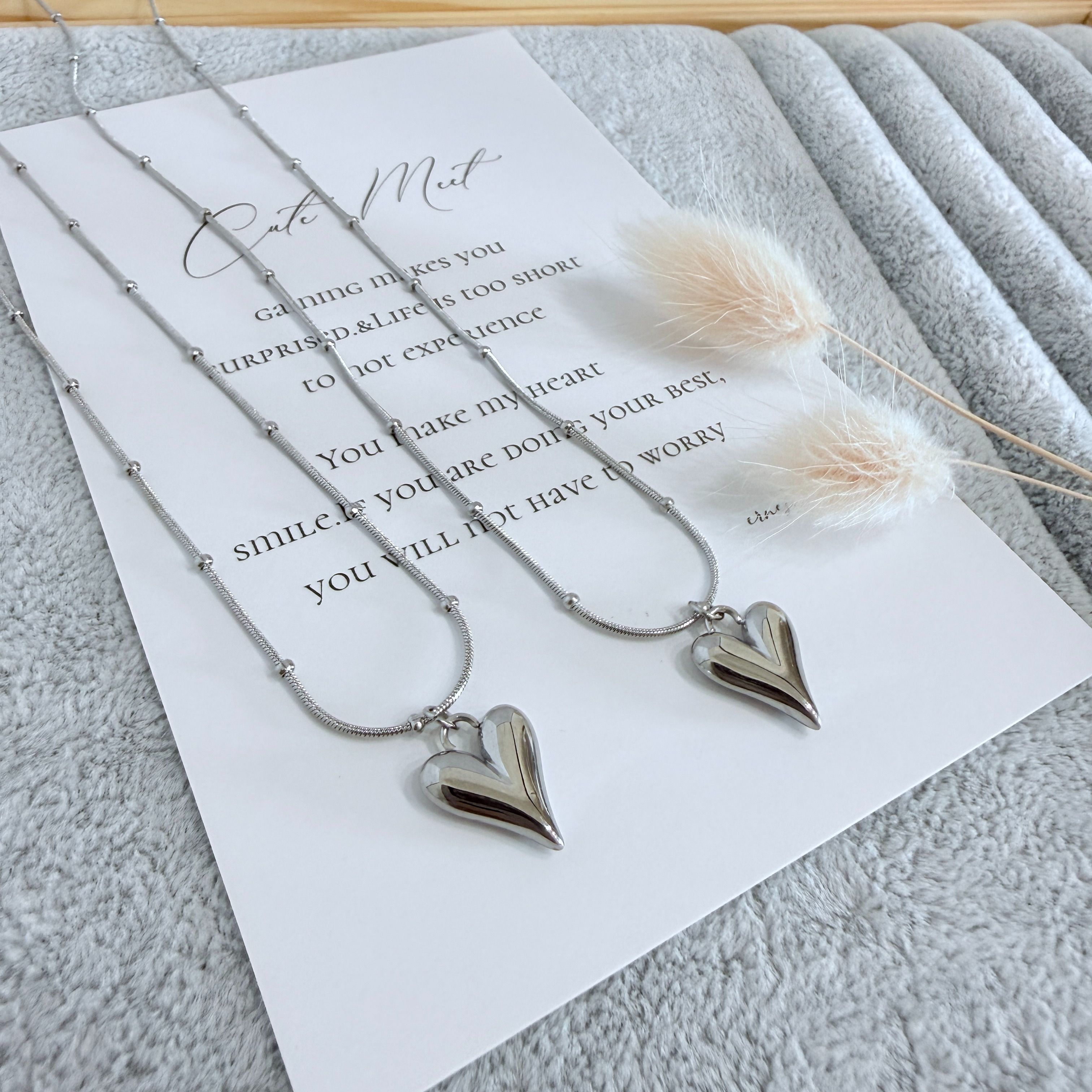 （4月新品）柔光落在心上項鍊*鈦鋼