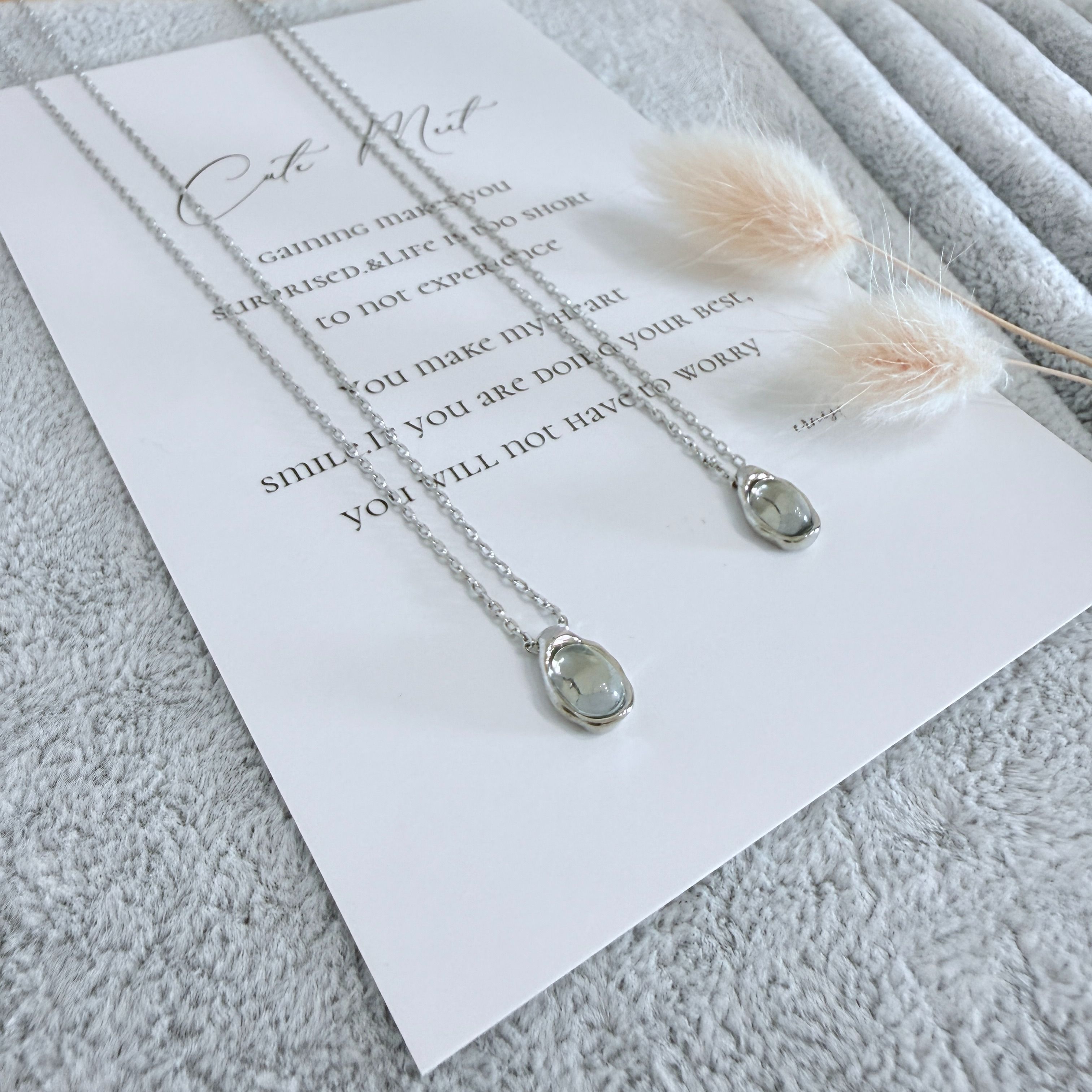 （4月新品）安靜的一滴光項鍊*鈦鋼