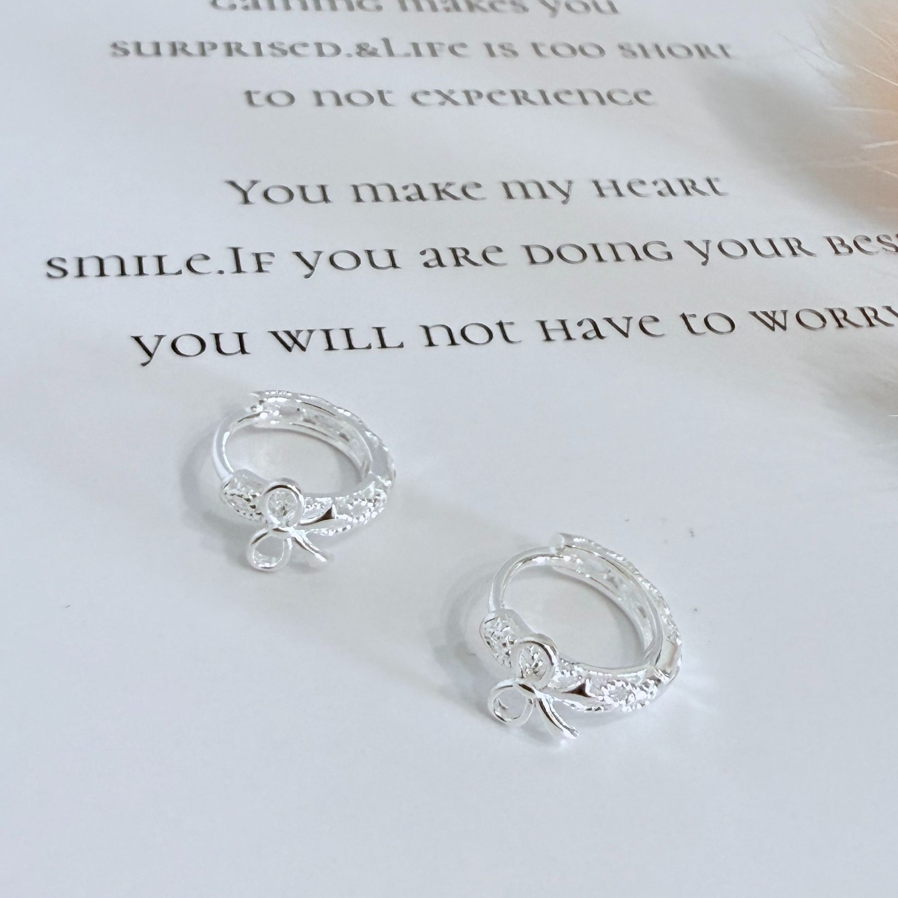 （4月新品）輕輕綁住溫柔耳環*925 銀