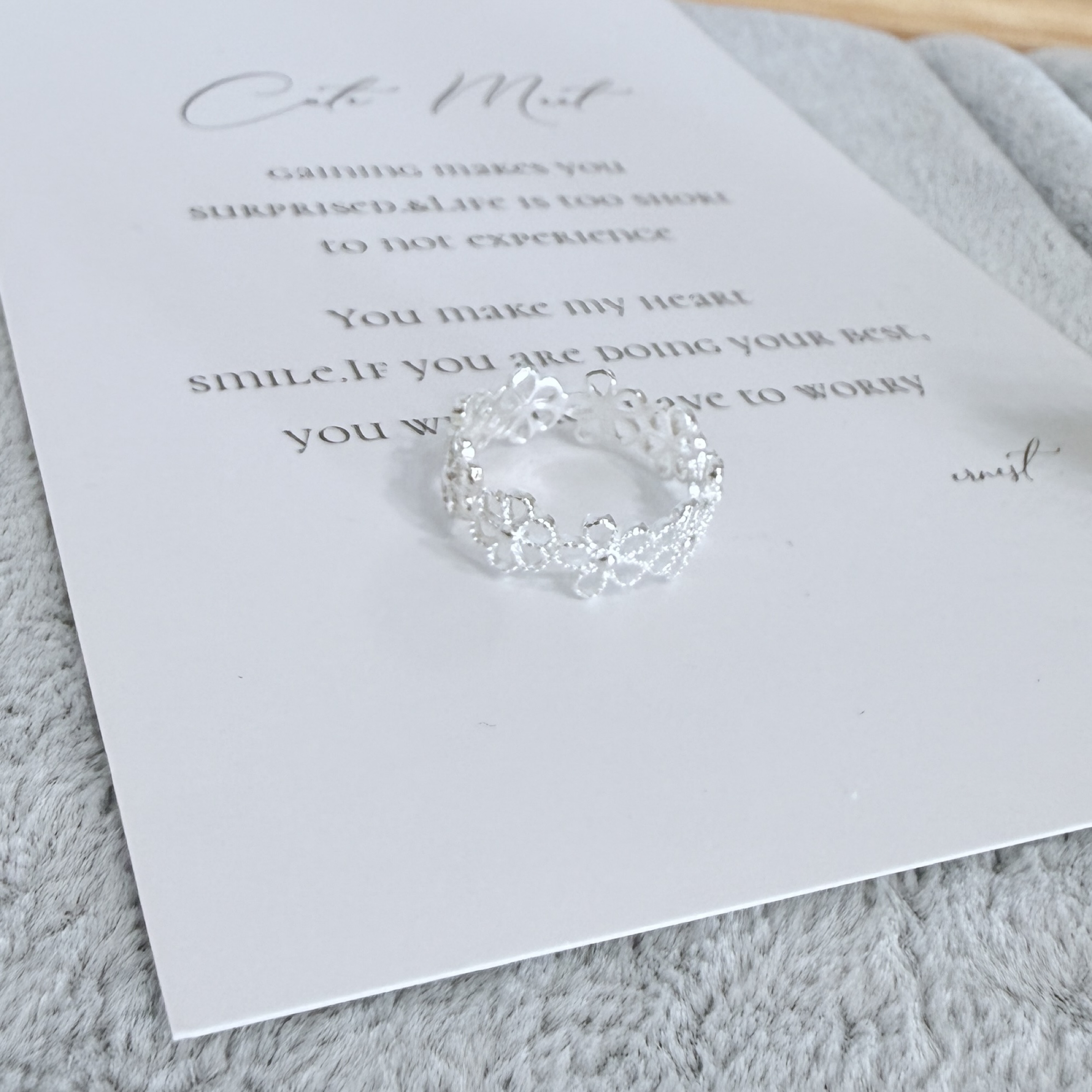 靜靜盛開戒指*925 銀