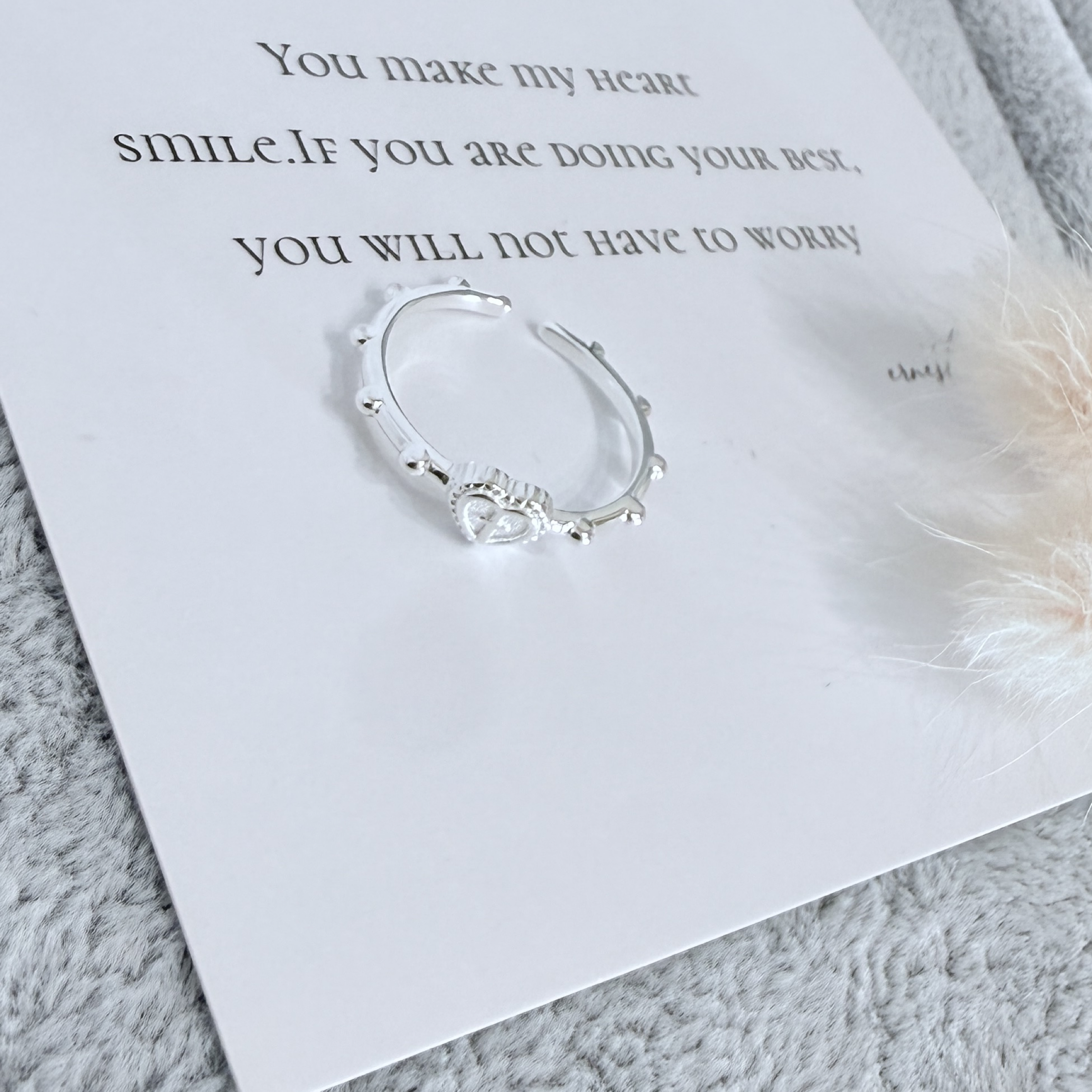 （3月新品） 微心守護戒指*925 銀