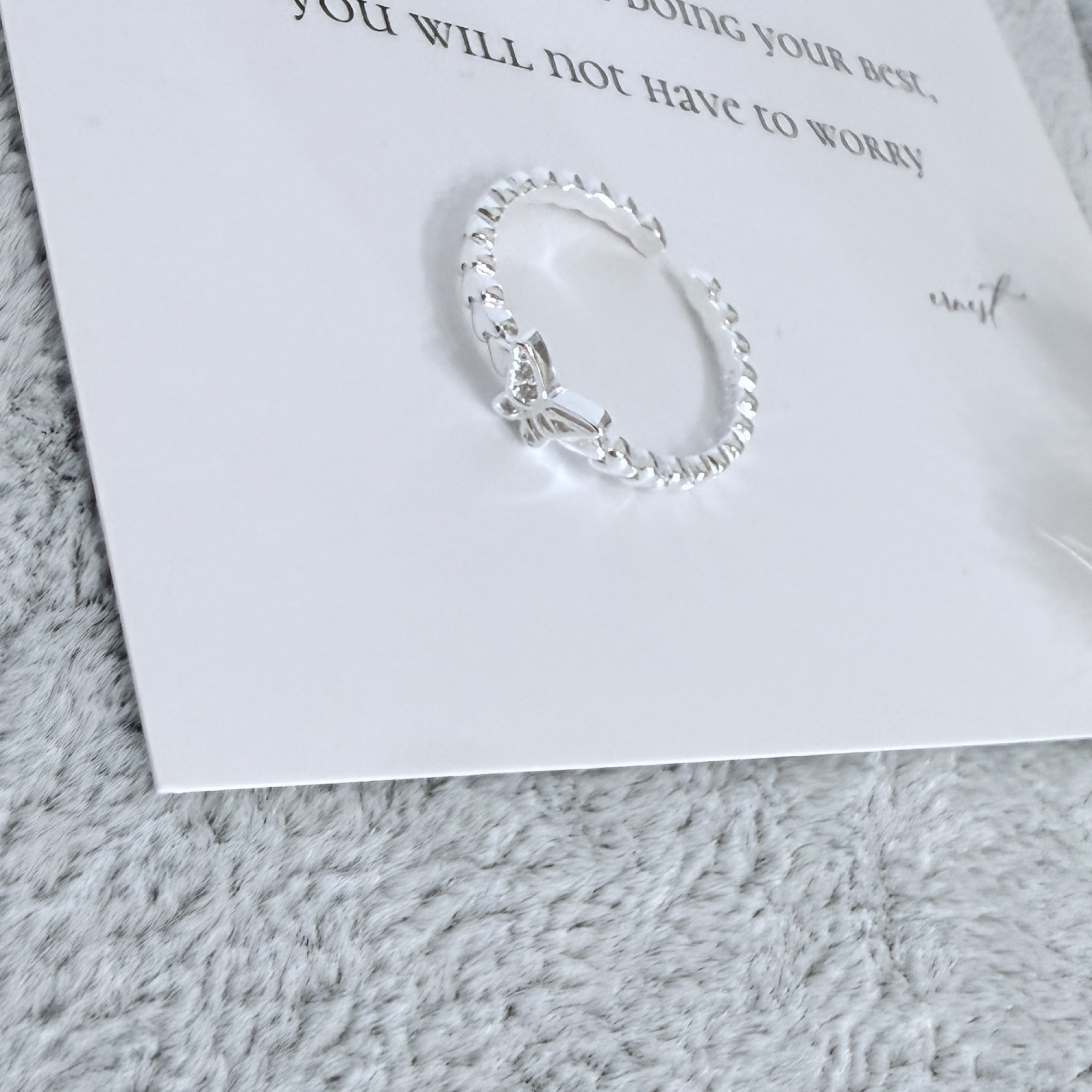 （3月新品） 微光蝶影戒*925 銀