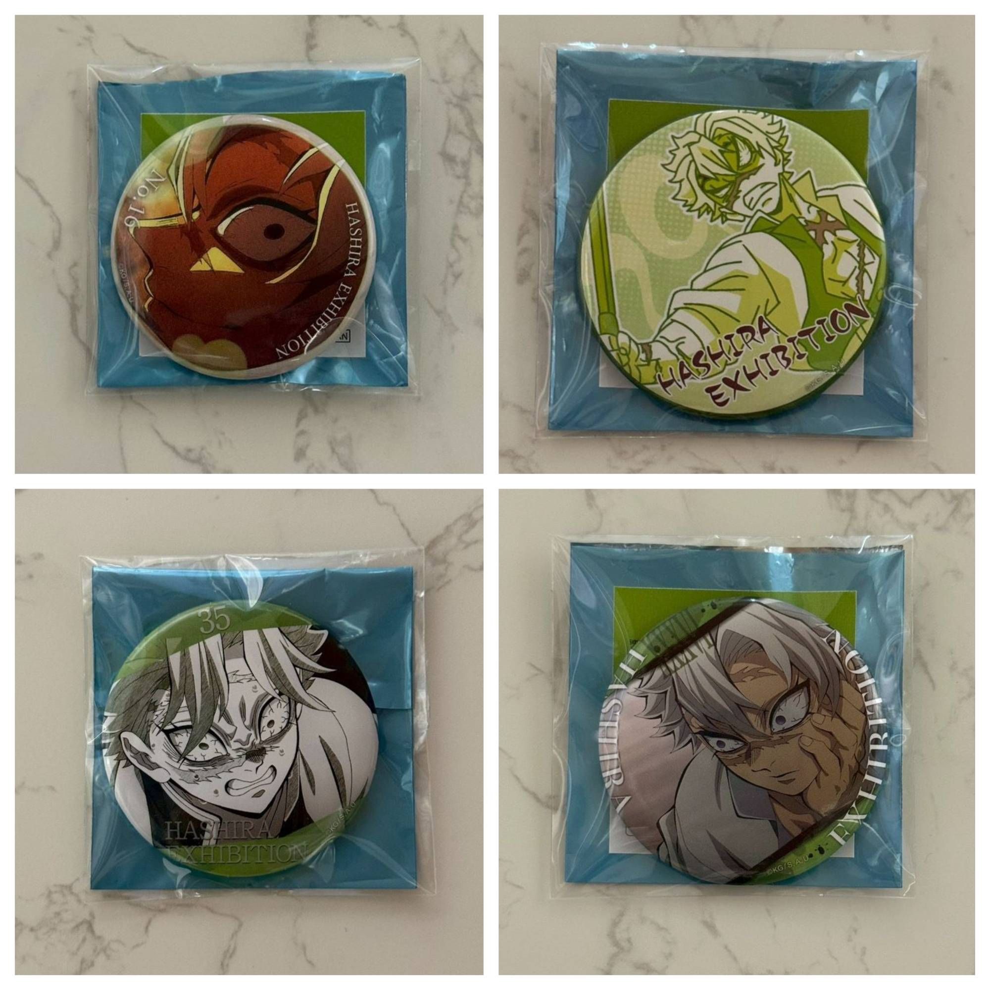 柱百景「不死川実弥／甘露寺蜜璃」～エモーショナル缶バッジ40～