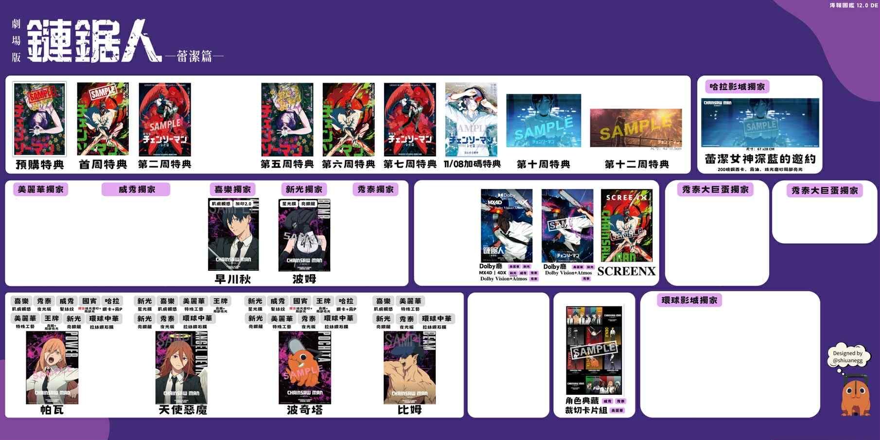 現有的複數海報 〔當周特典〕