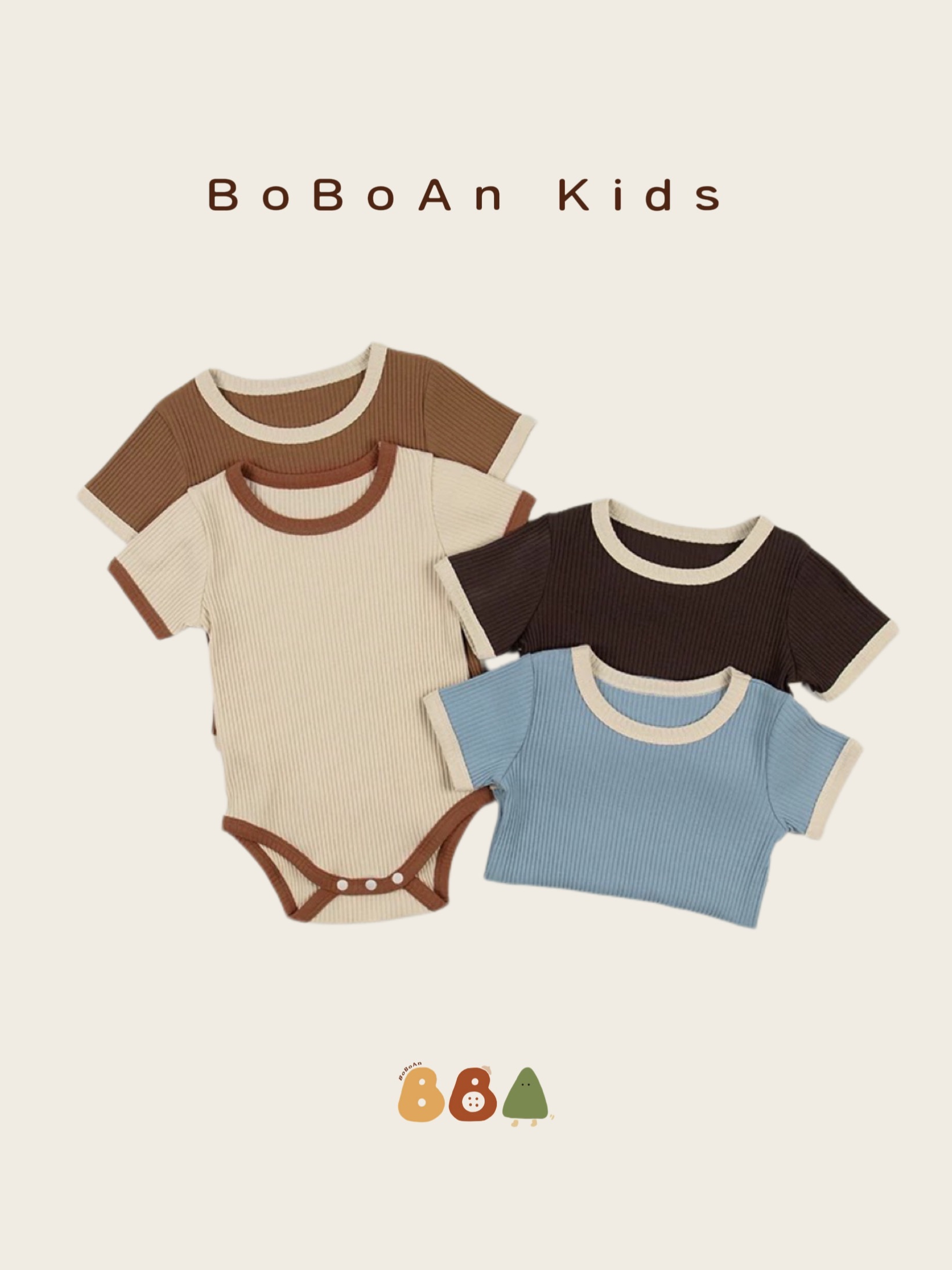 春夏薄款純棉包屁衣A002