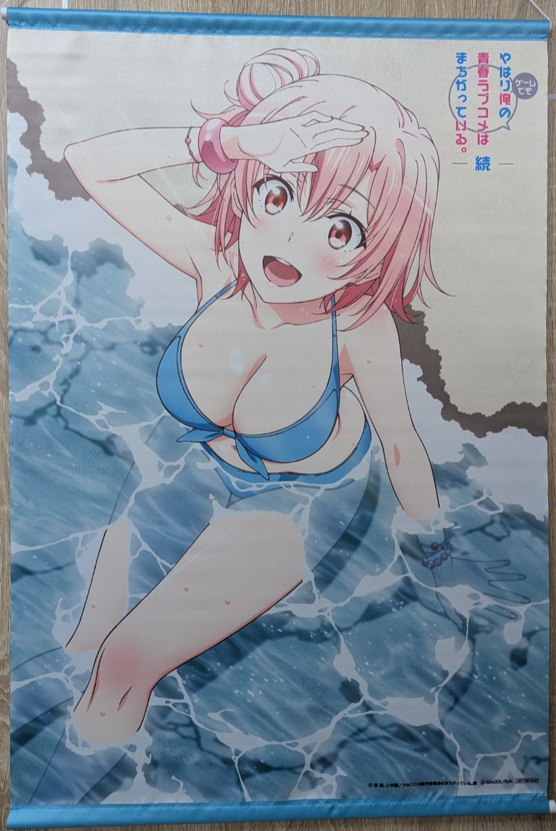 結衣 沙灘泳裝 掛軸