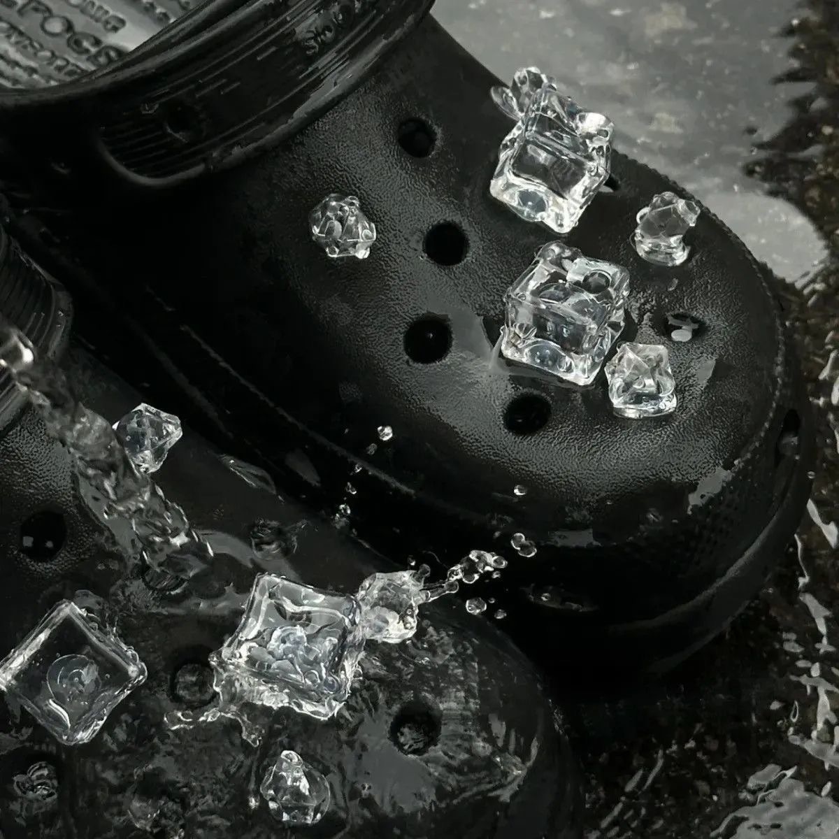 冰塊造型洞洞鞋釦