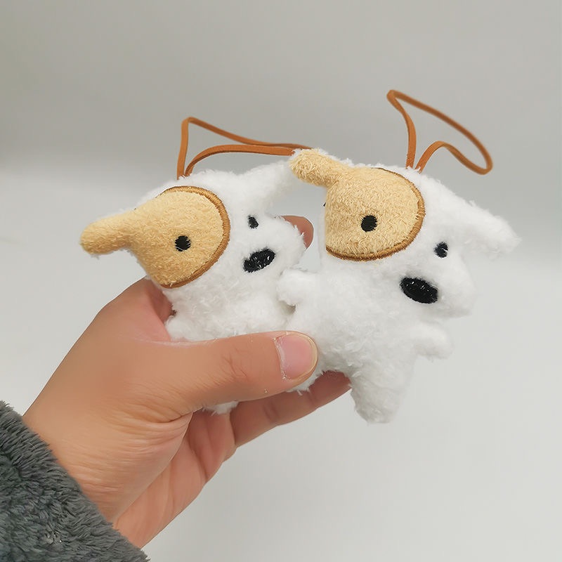 可愛小白狗掛件