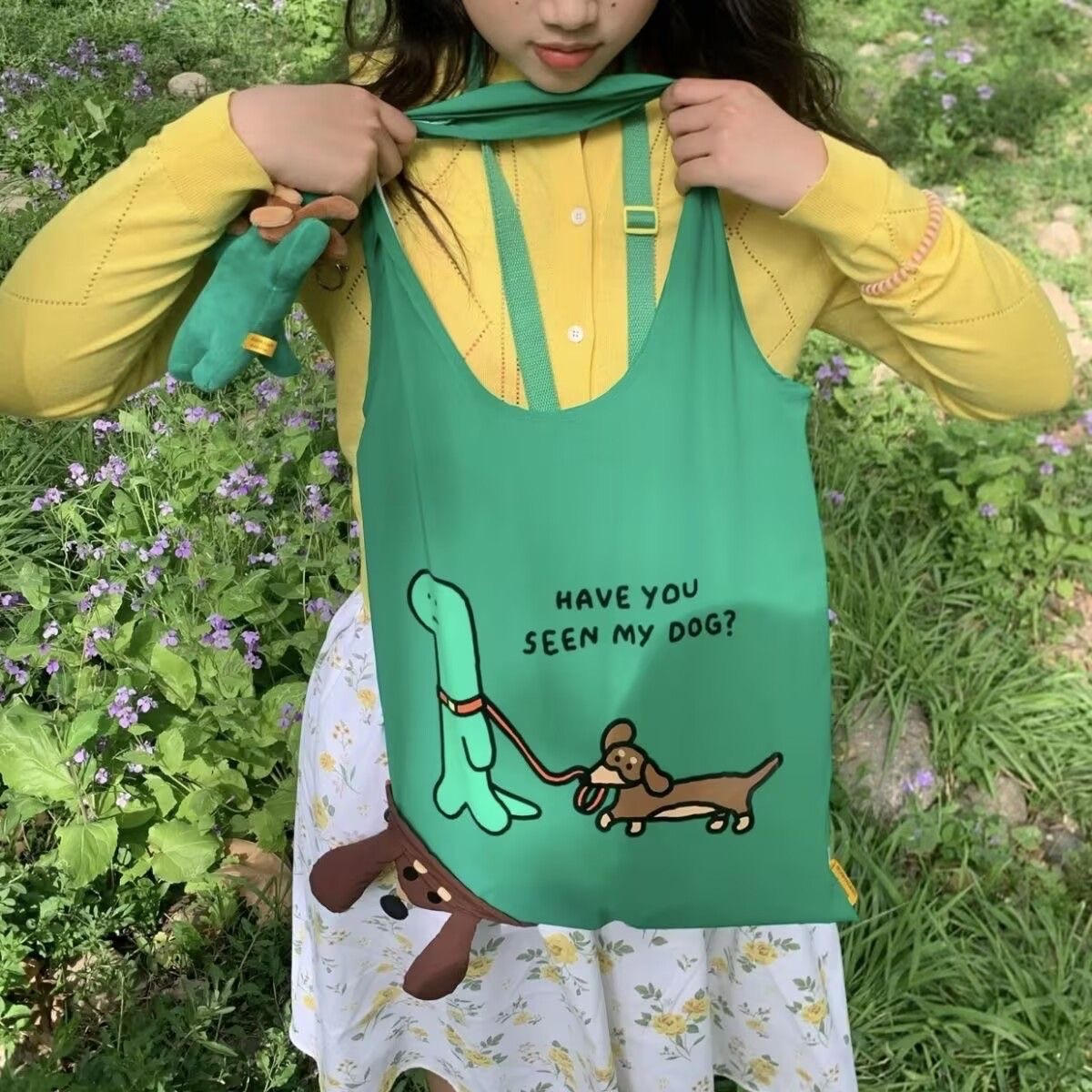 Joguman好朋友綠狗收納袋