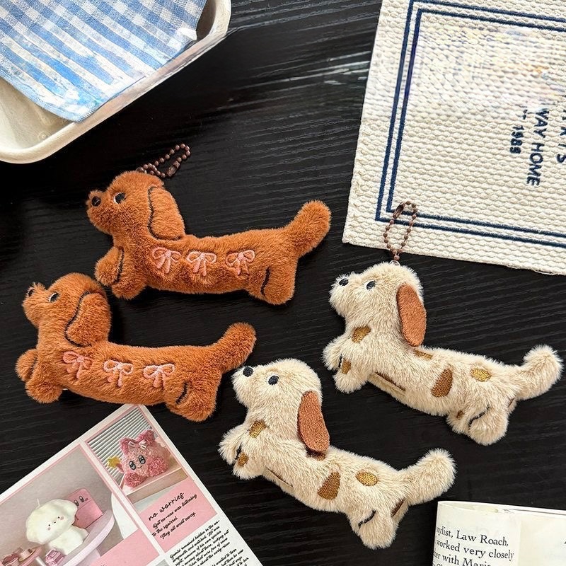 可愛臘腸狗狗小掛件