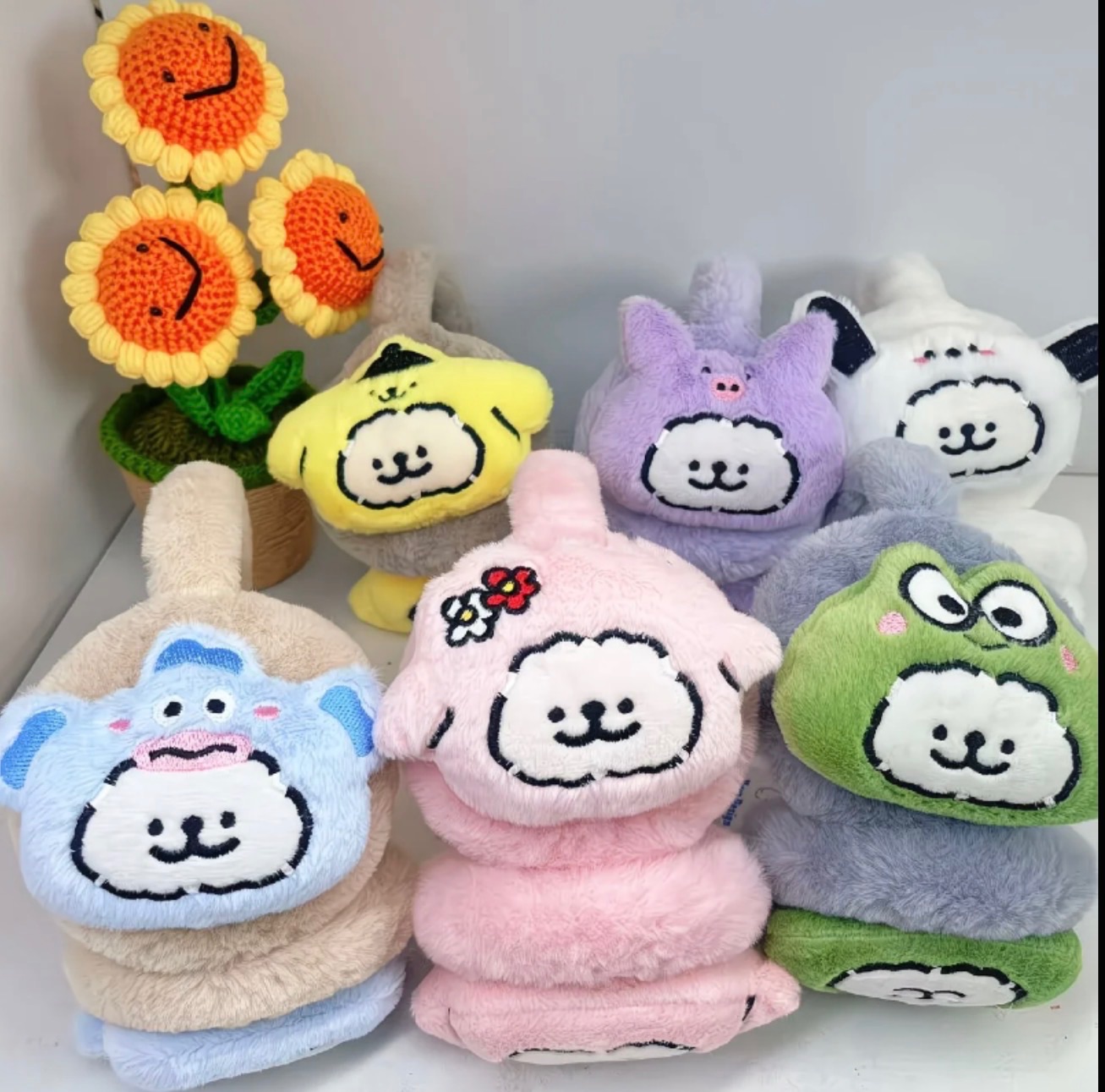 三麗鷗X線條小狗可調毛絨耳罩