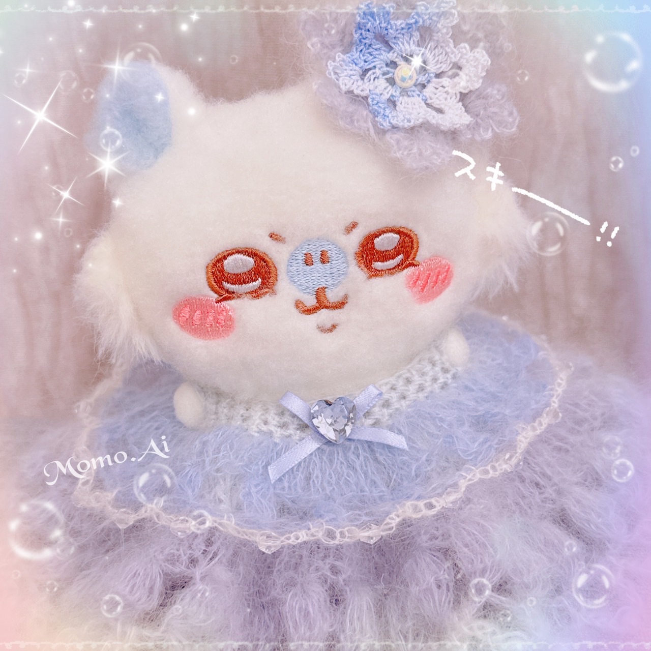 ❄️雪花軟飄蓬蓬裙（雙層水鑽珍珠大裙擺）❄️