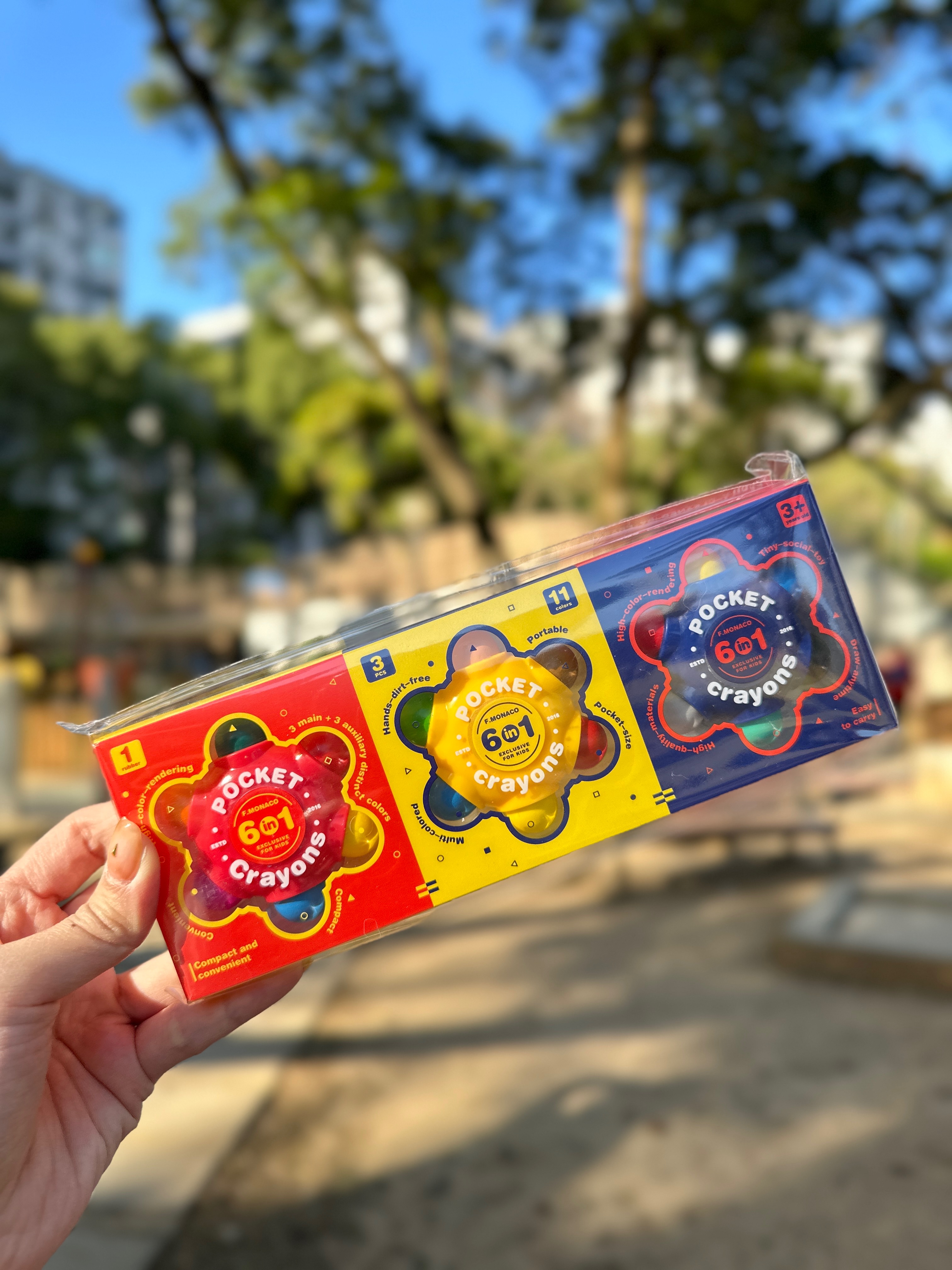 英國 Flower monaco 口袋蠟筆套組