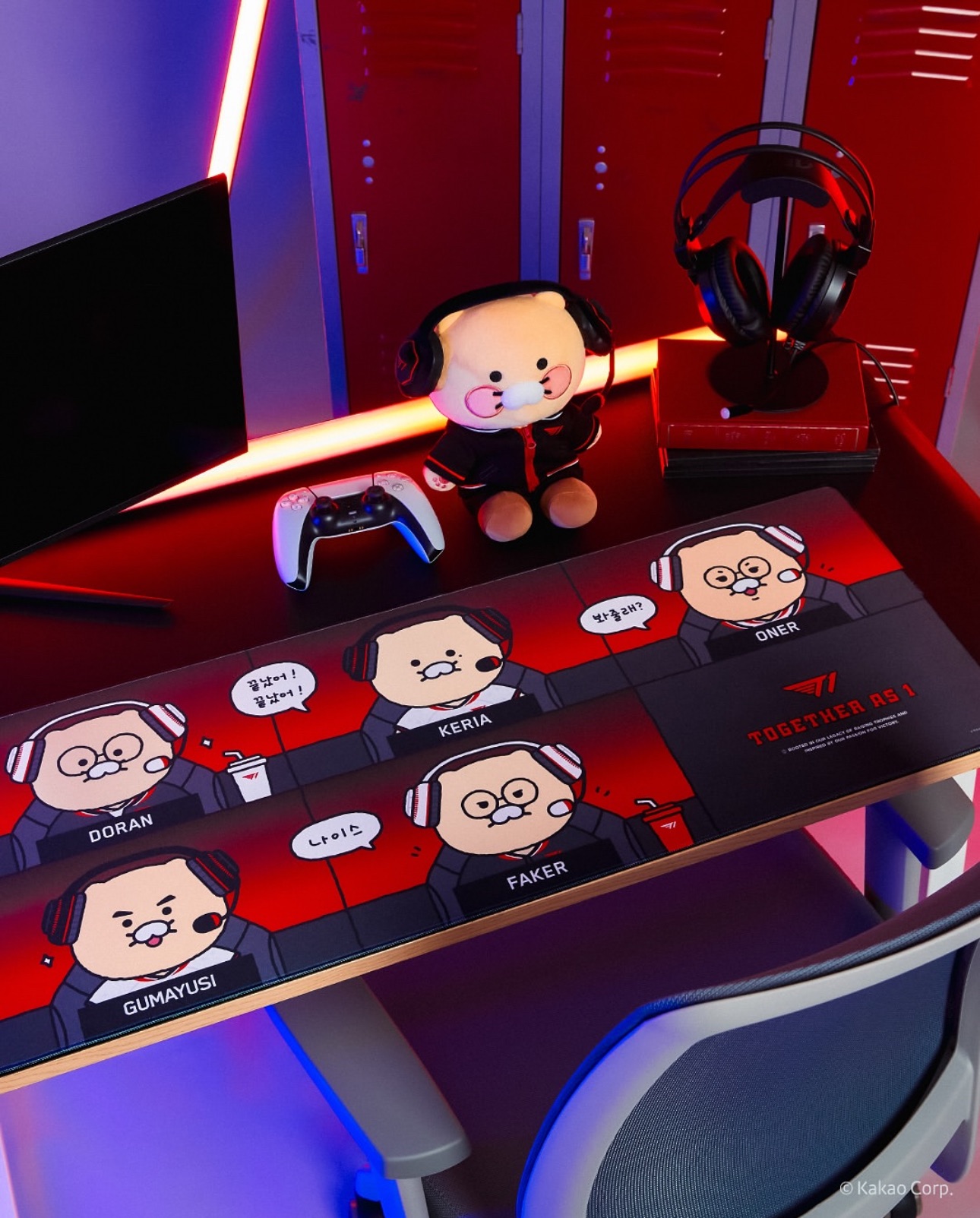 T1 X KAKAO 滑鼠墊 （90x35x0.3cm）