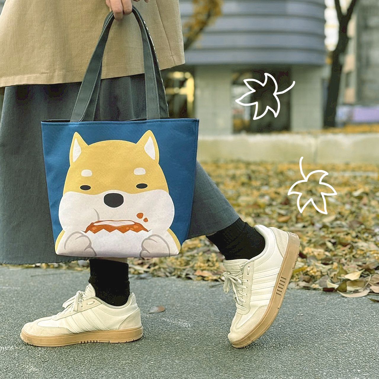 紐約狗狗柴犬托特包 台灣製