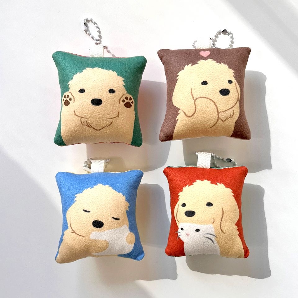 紐約狗狗 盲盒抱枕吊飾 4款隨機 台灣製