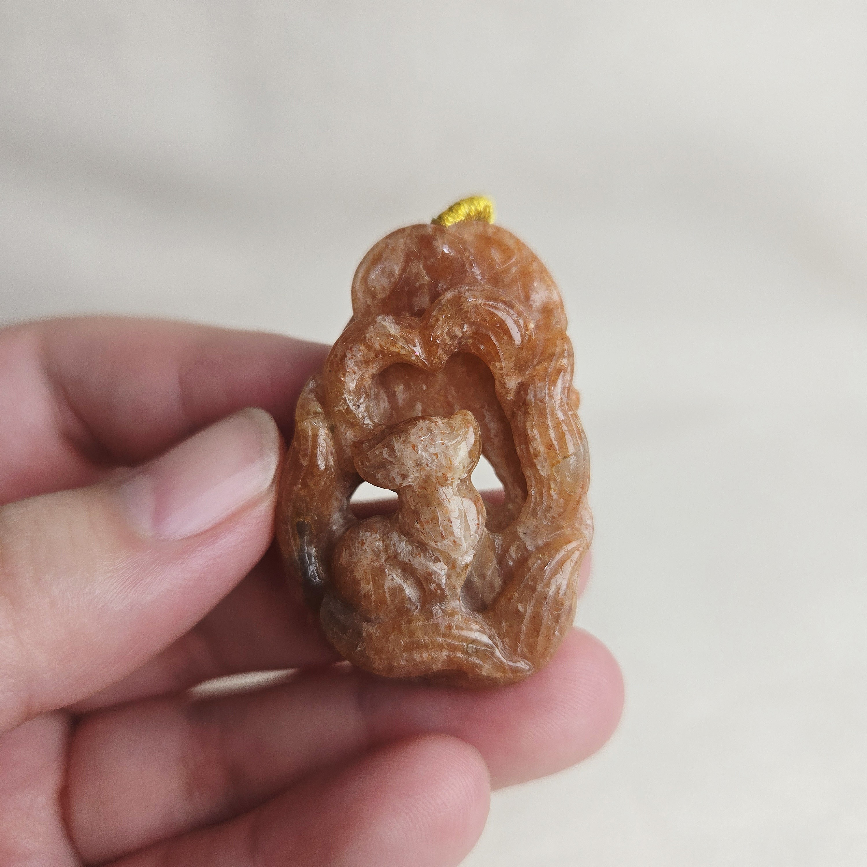 金太陽九尾狐吊墜 42*29*12mm