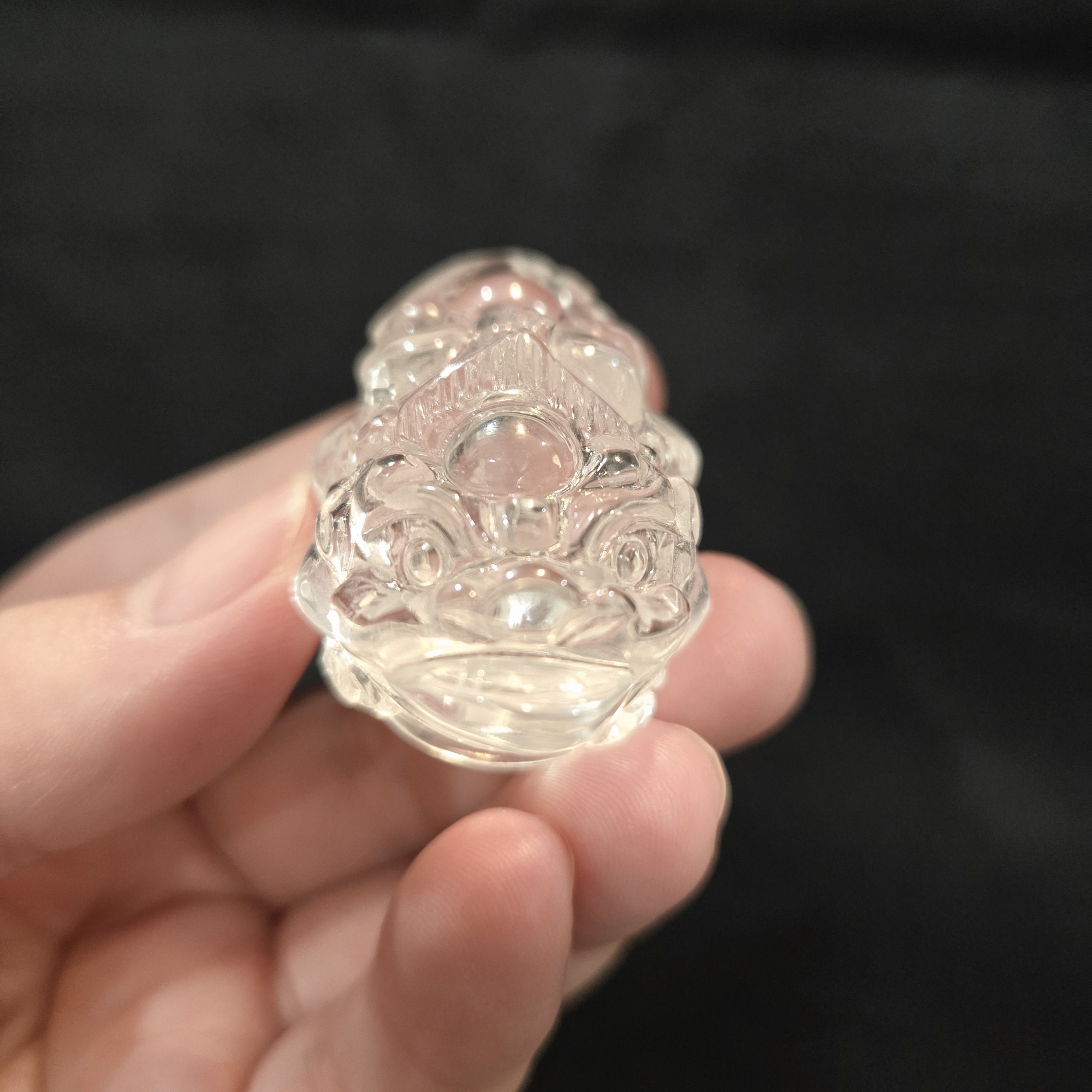白水晶金蟾 51*28*25（mm）