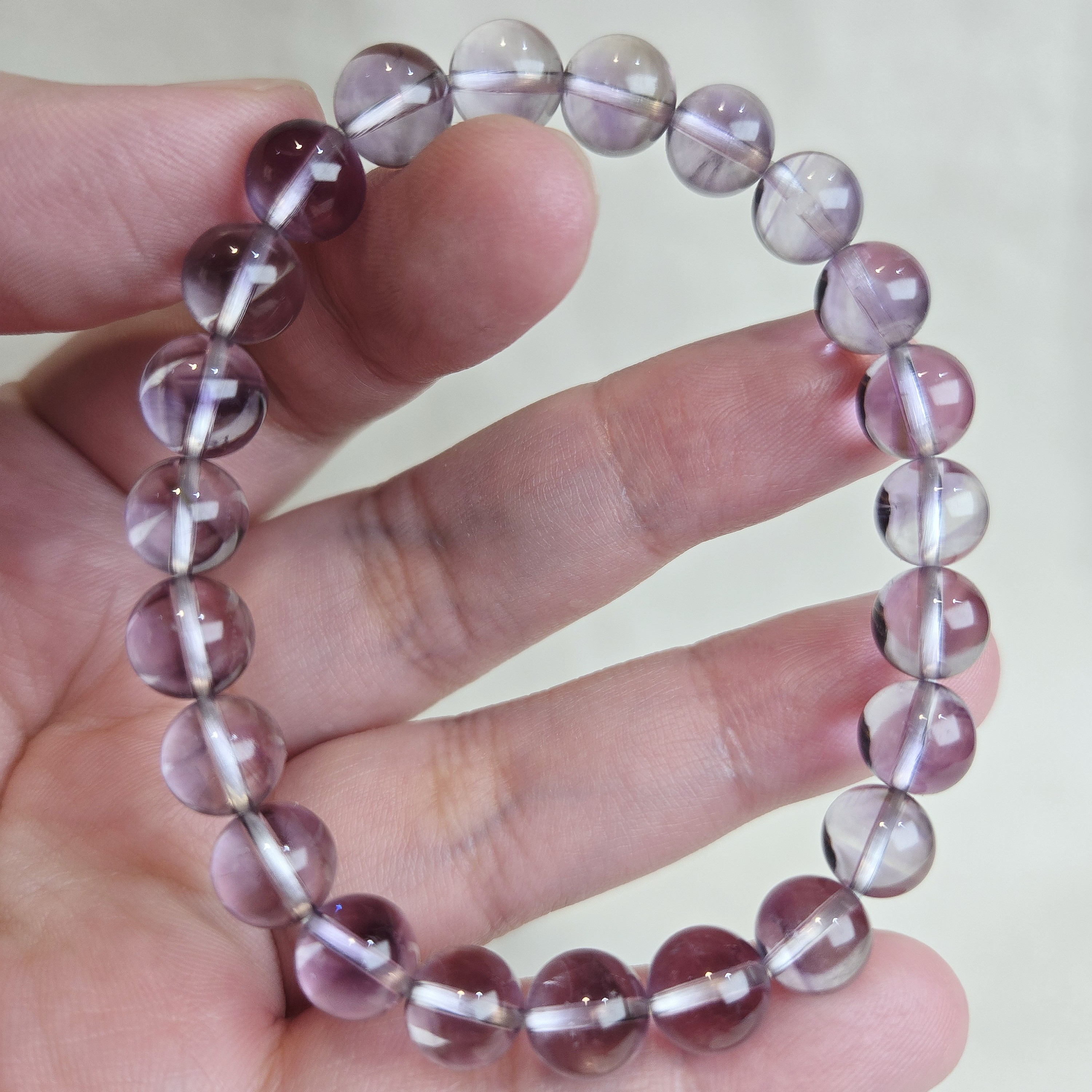 玻利維亞紫水晶手串 16.5圍+8mm