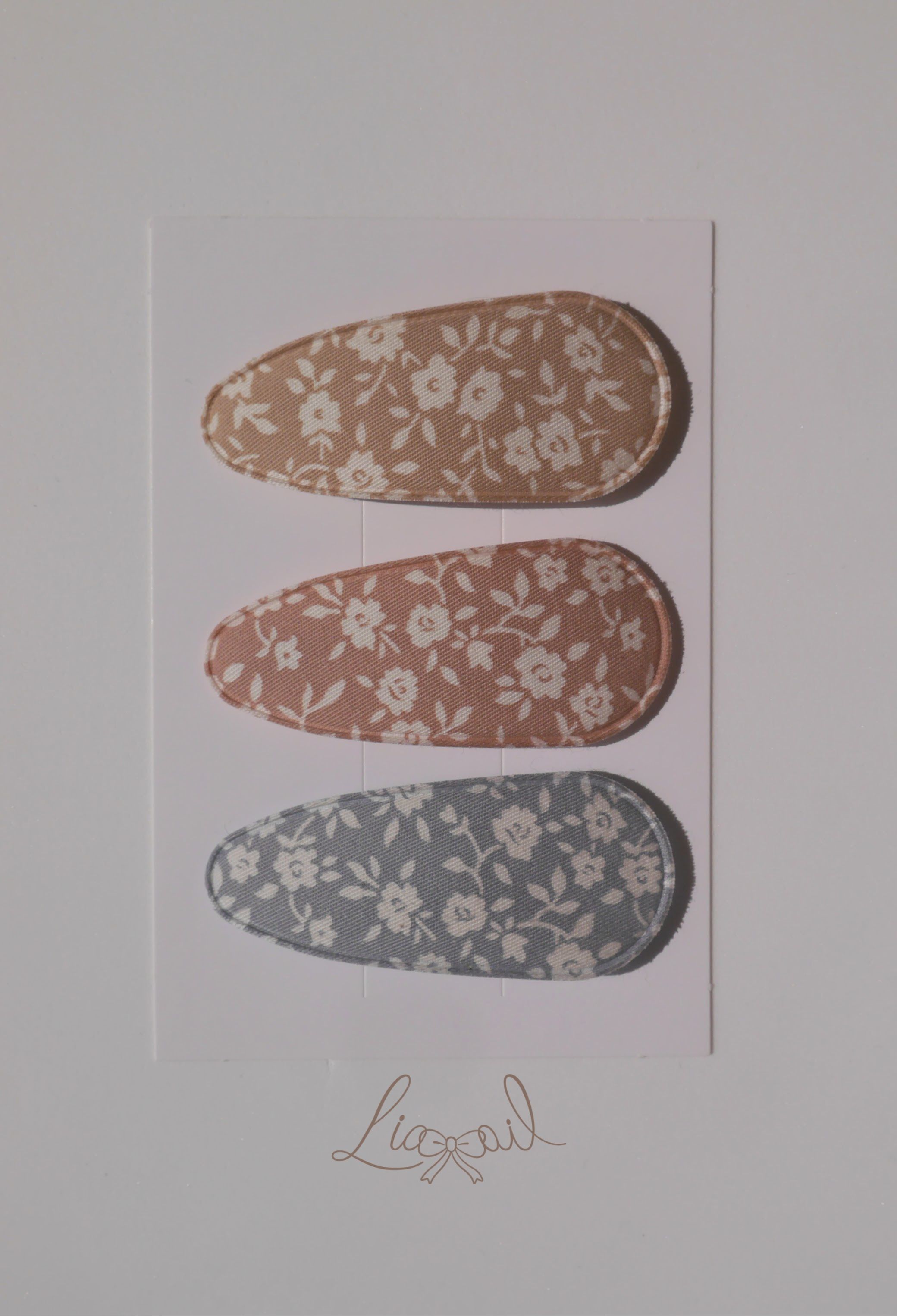 韓國復古碎花bb夾