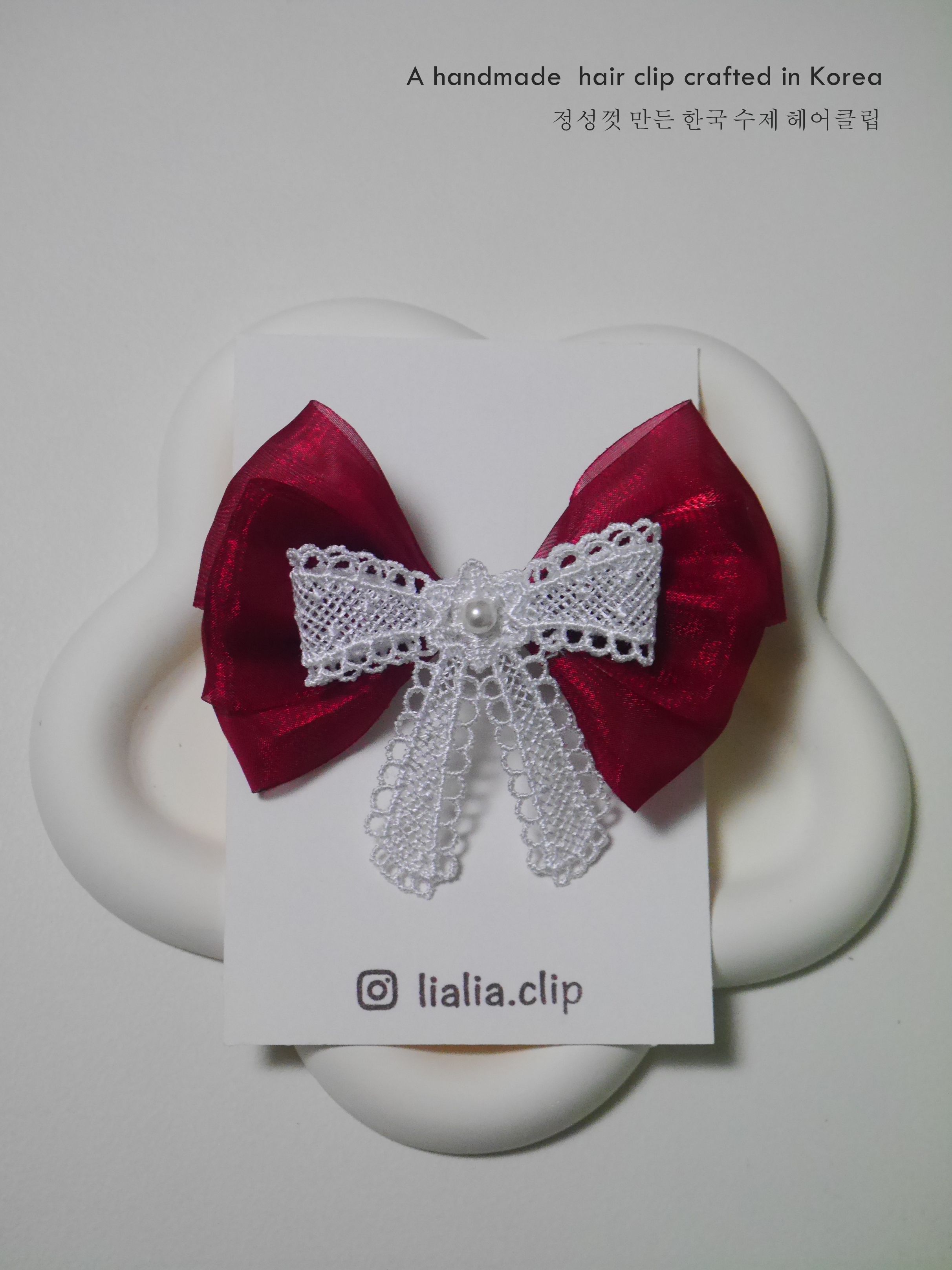 浪漫公主風蝴蝶結髮夾