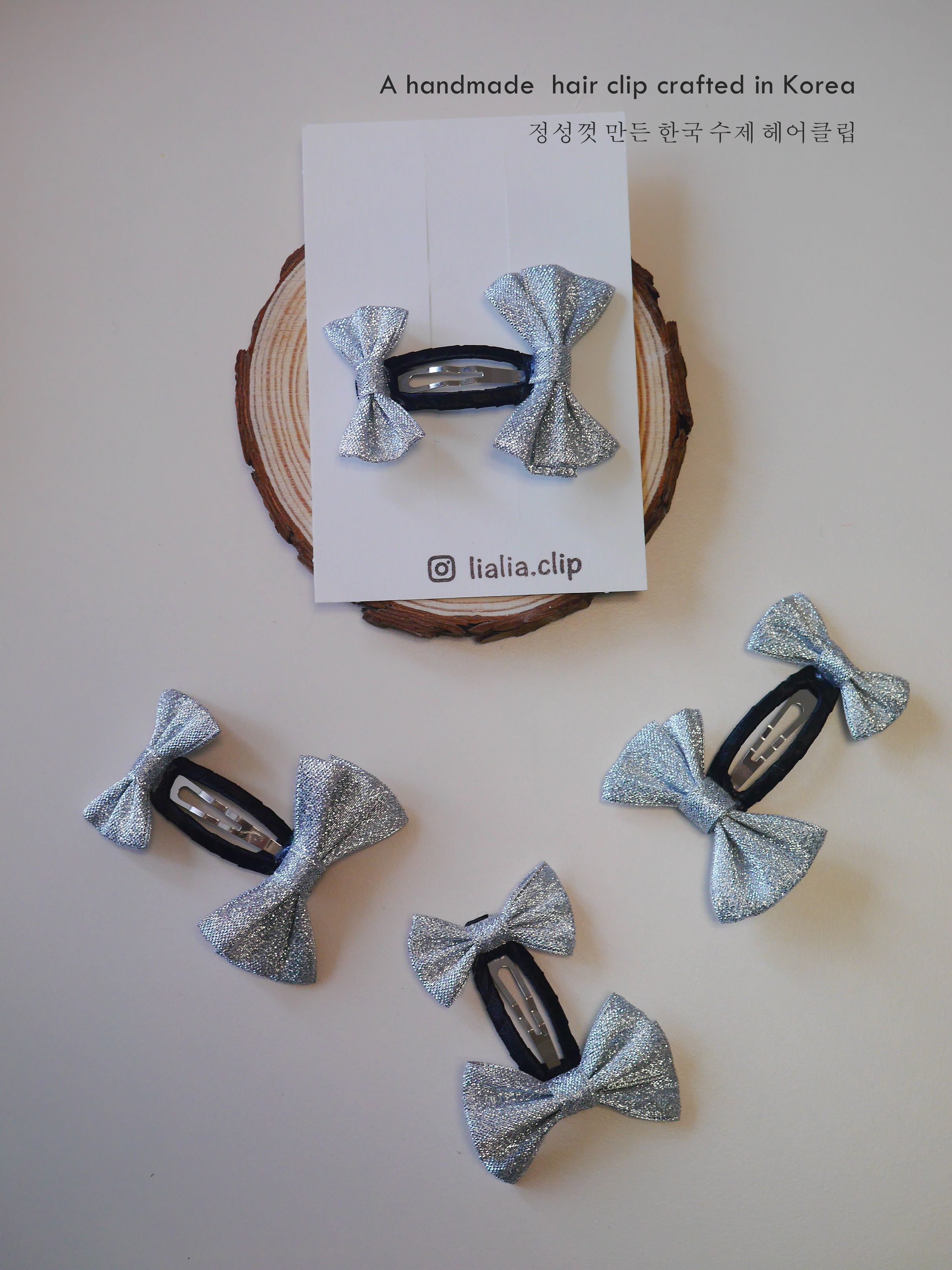 閃爍款蝴蝶結bb夾