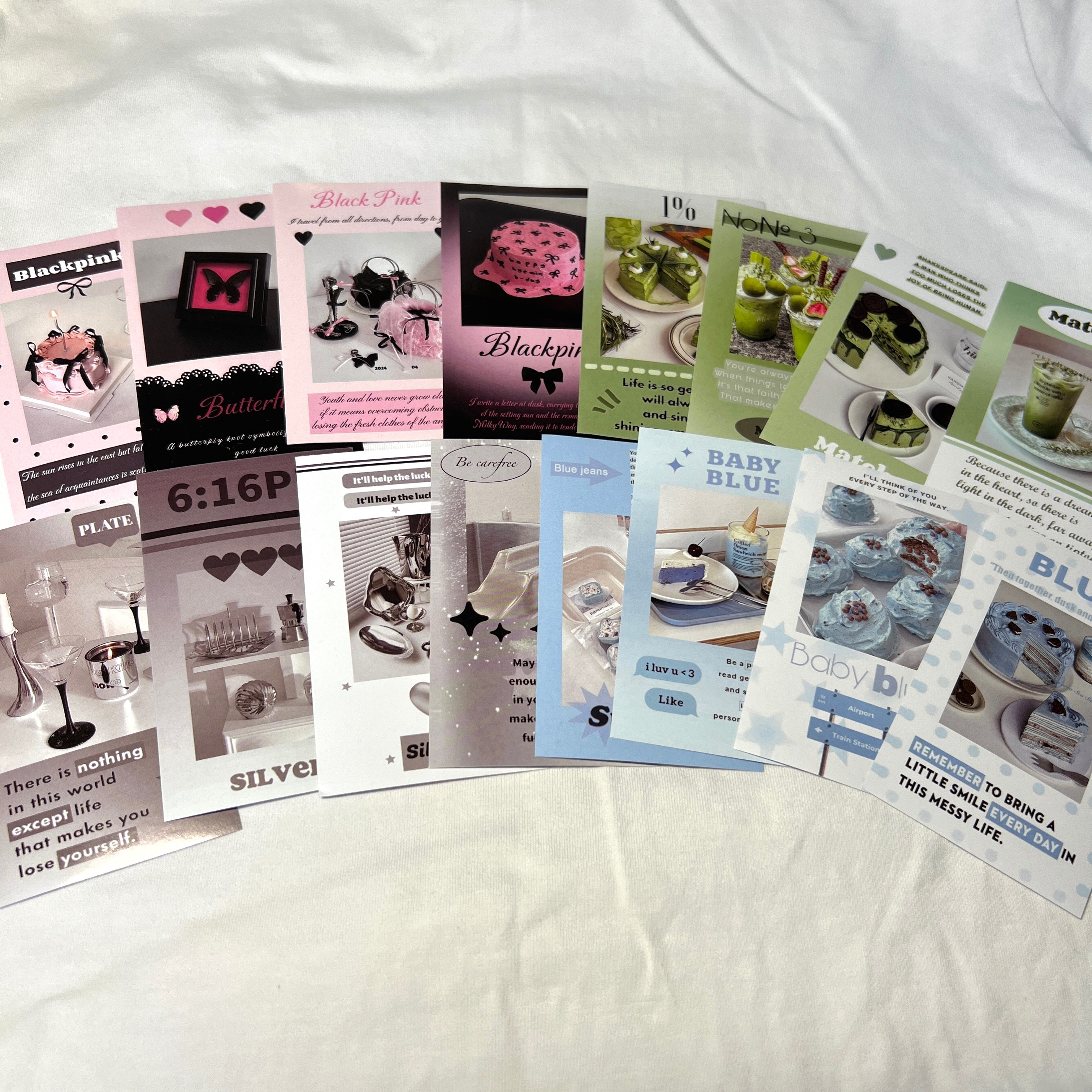 甜點系封口貼🍰🍨🍦/16張/一包｜蝴蝶🦋/星星封口貼/1張