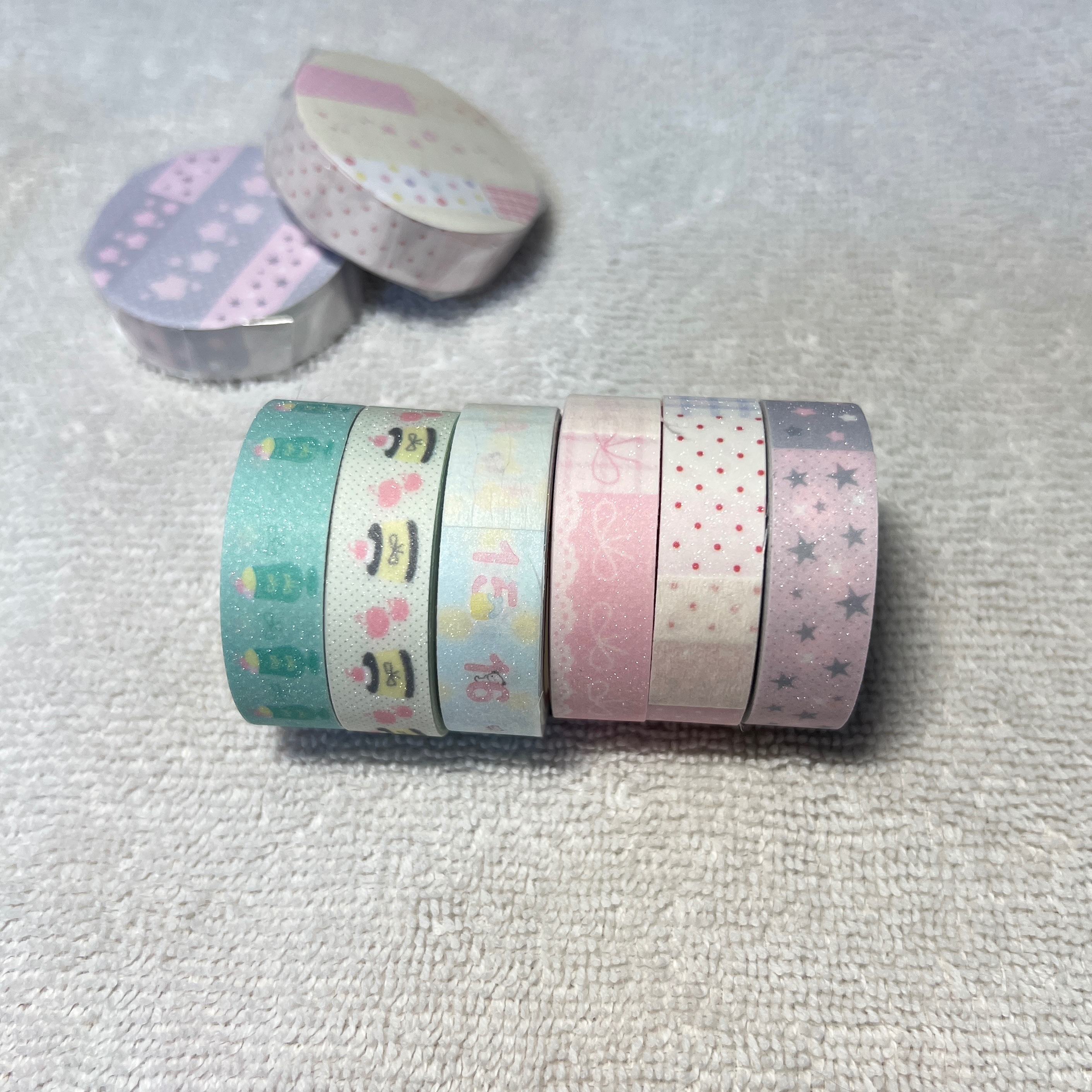 Y2K風離型亮閃紙膠帶⭐️｜共6款｜手帳｜裝飾