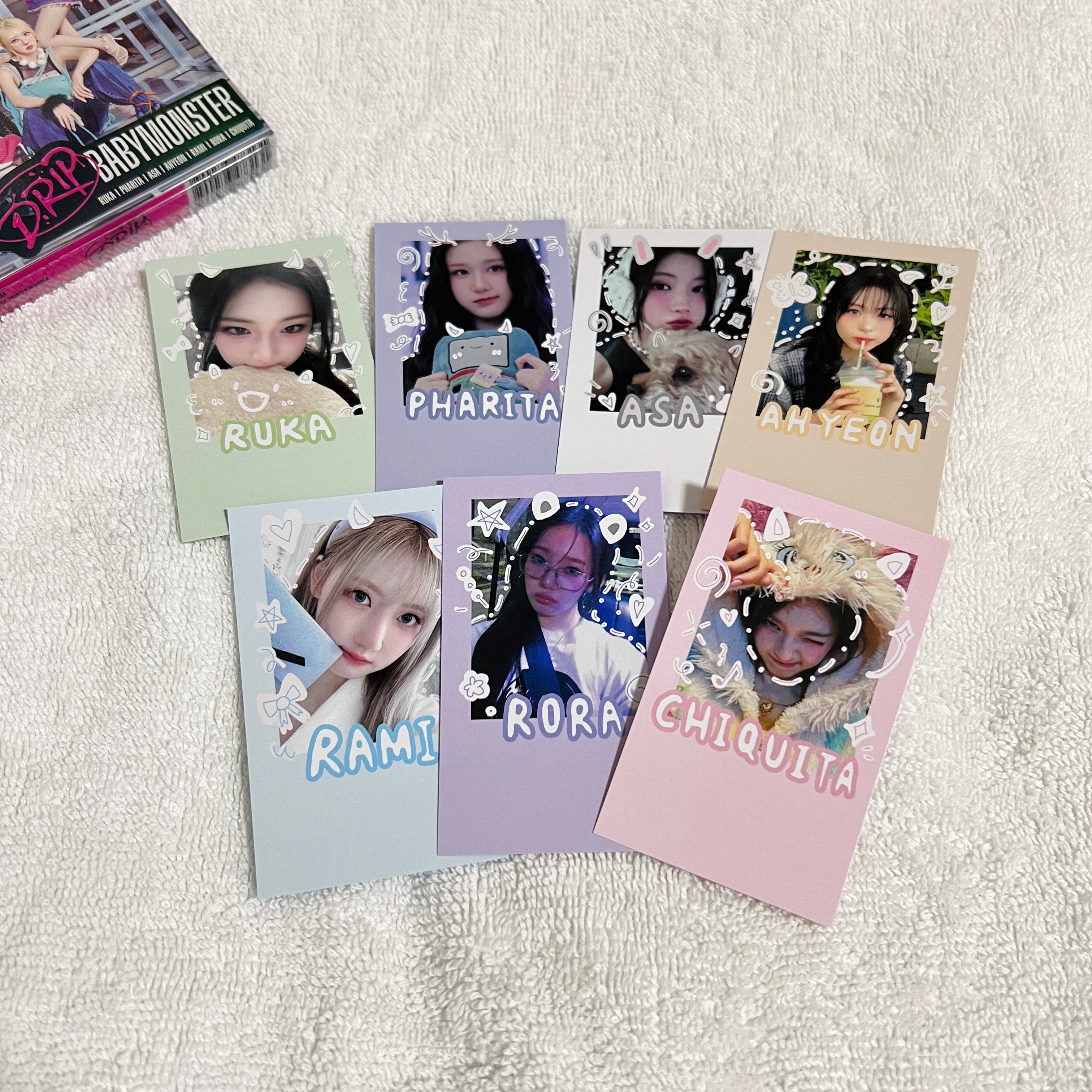 BABYMONSTER😈原創自印小卡｜拍立得風📷｜共7款