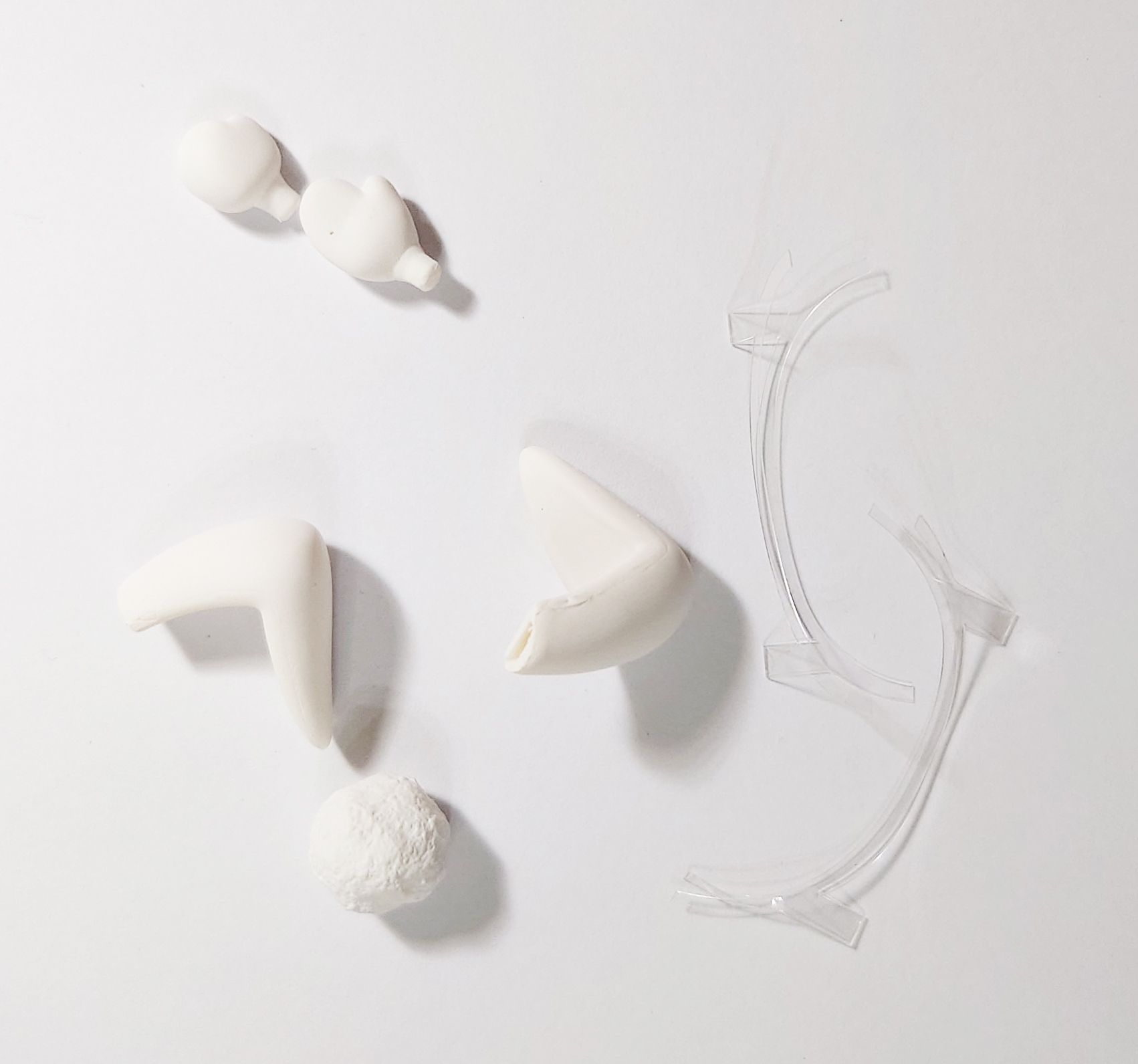 黏土人耳朵、角配件