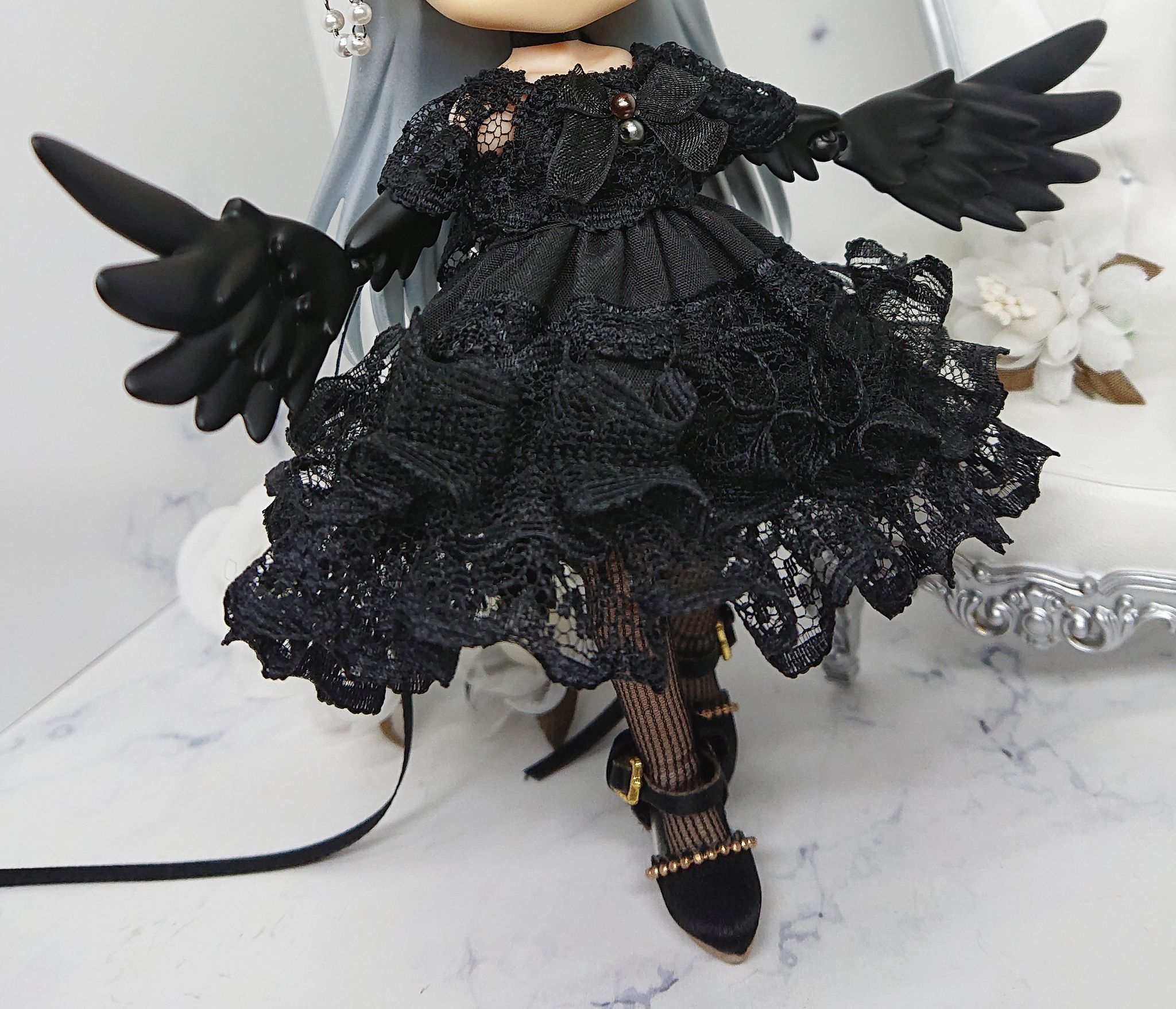 黏土娃專用烏鴉翅膀配件