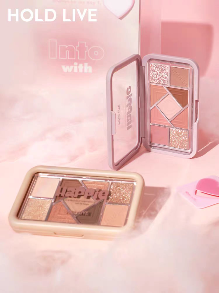 𝐇𝐨𝐥𝐝 𝐥𝐢𝐯𝐞 🎀小粉框九色眼影