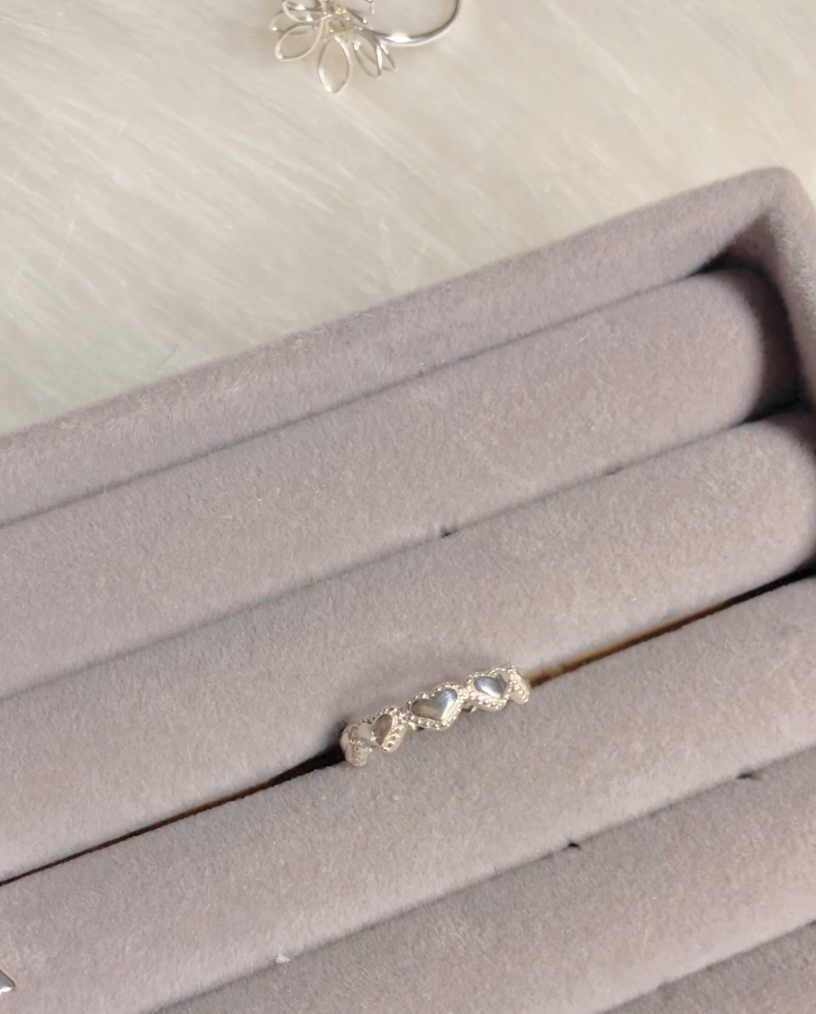 ☆S925純銀☆｜滿圈愛心開口戒💞