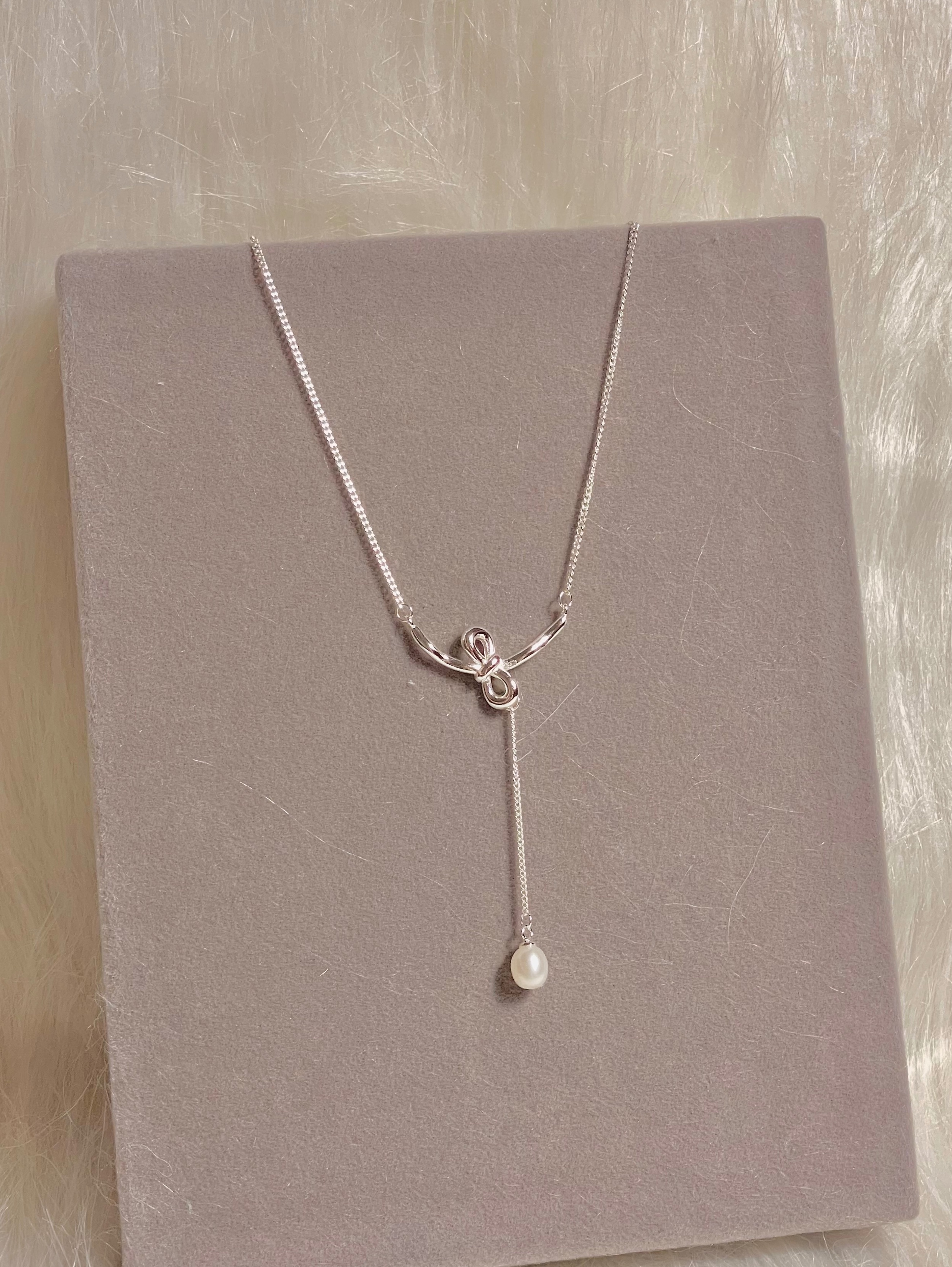 ☆S925純銀☆｜單結垂墜式珍珠項鍊🫧