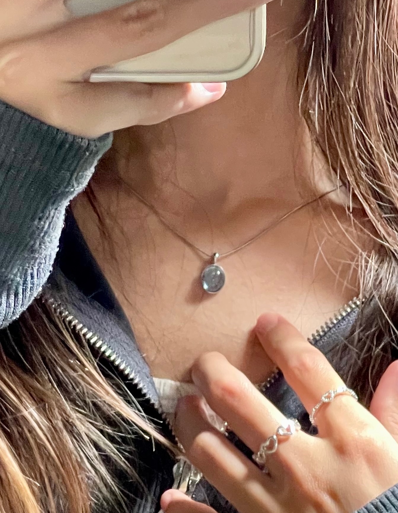 ☆海洋傳說☆｜冰藍寶石蛇骨項鍊💙