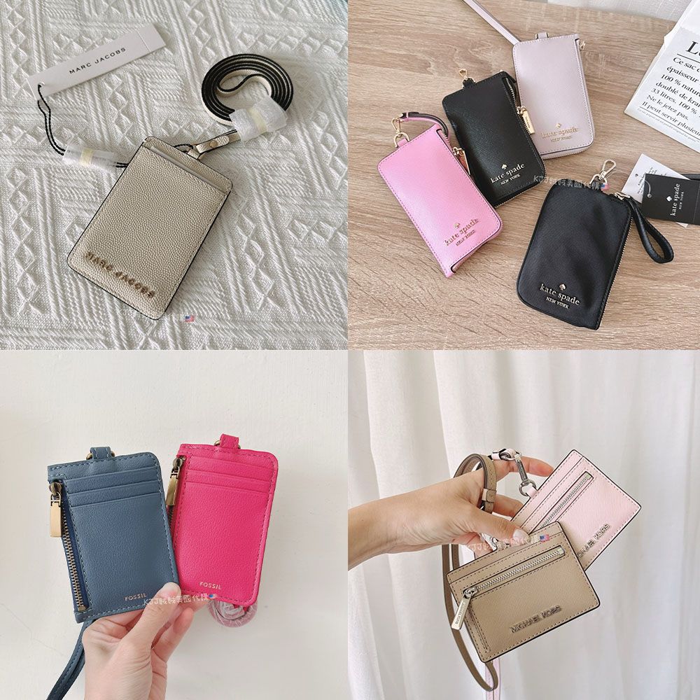 【MJ/KS/MK/Fossil】直式/橫式 證件 悠遊卡 工作證 卡套 證件套 掛脖款