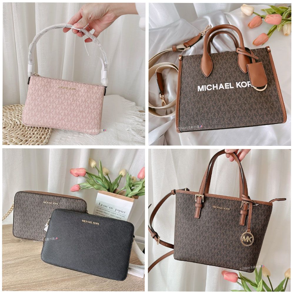 【MICHAEL KORS】MK 防刮 皮革 拉鍊 方包 側背包 斜背包 包包