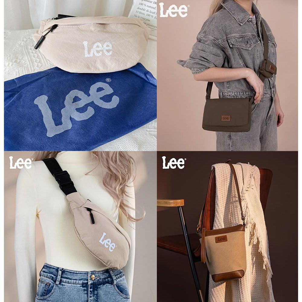 【Lee】迷你 /尼龍胸包 /水桶 側背包