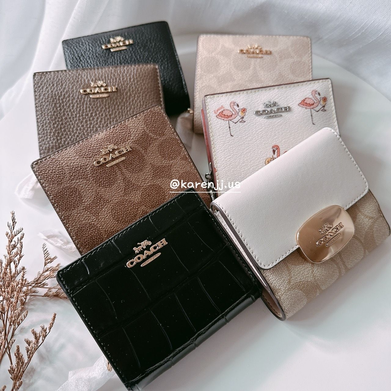 【Coach】各式經典 防刮 老花 零錢 短夾 皮夾 包包 對開