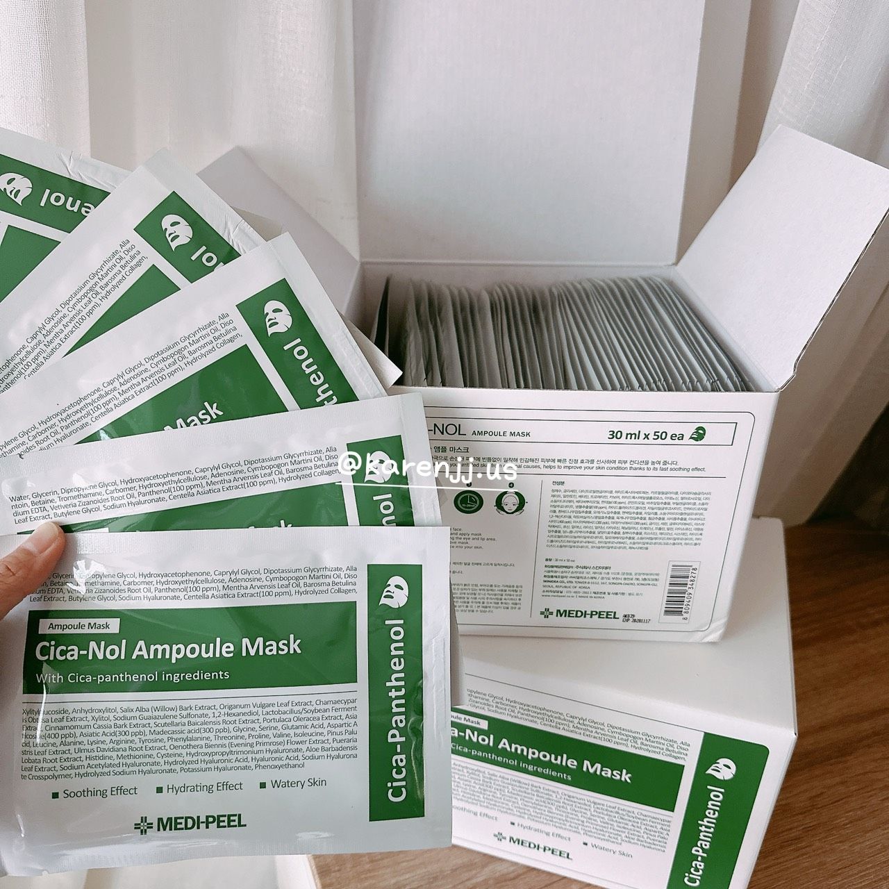 韓國【MEDIPEEL】美蒂菲 積雪草 舒緩 面膜50片/盒