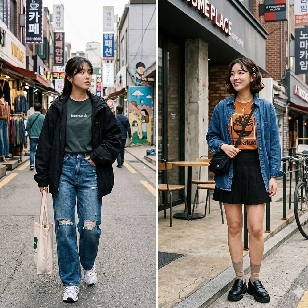 【Timberland】大童 棉短T 2入組