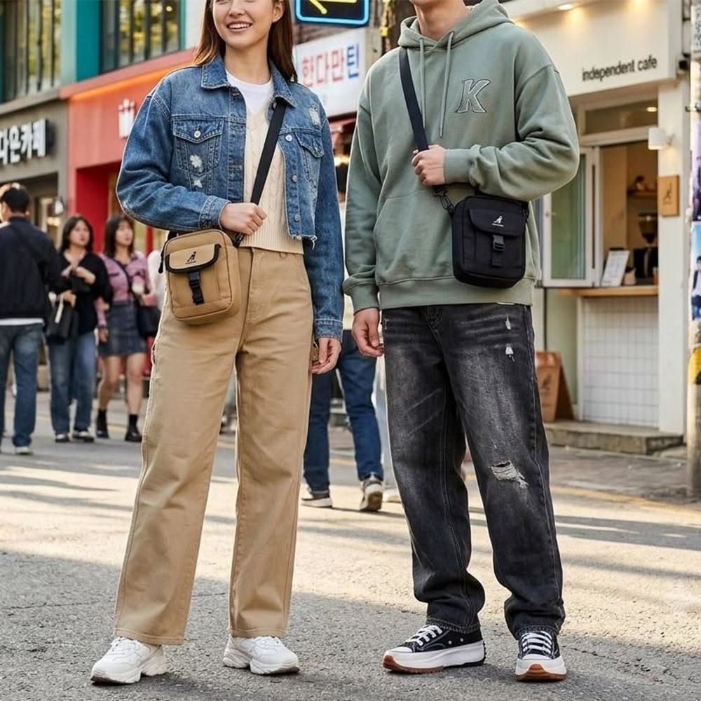 【KANGOL】袋鼠經典小方包