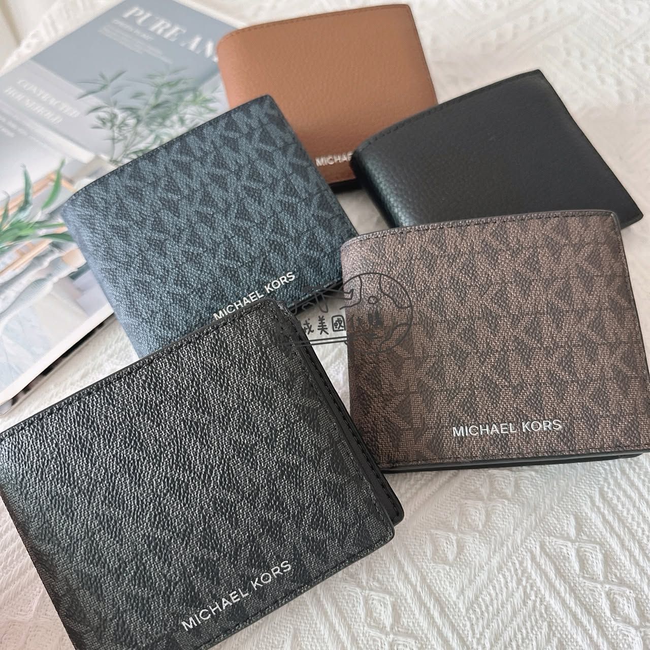 【MICHAEL KORS】MK 男生 防刮 附證件夾/零錢袋 短夾 皮夾 包包