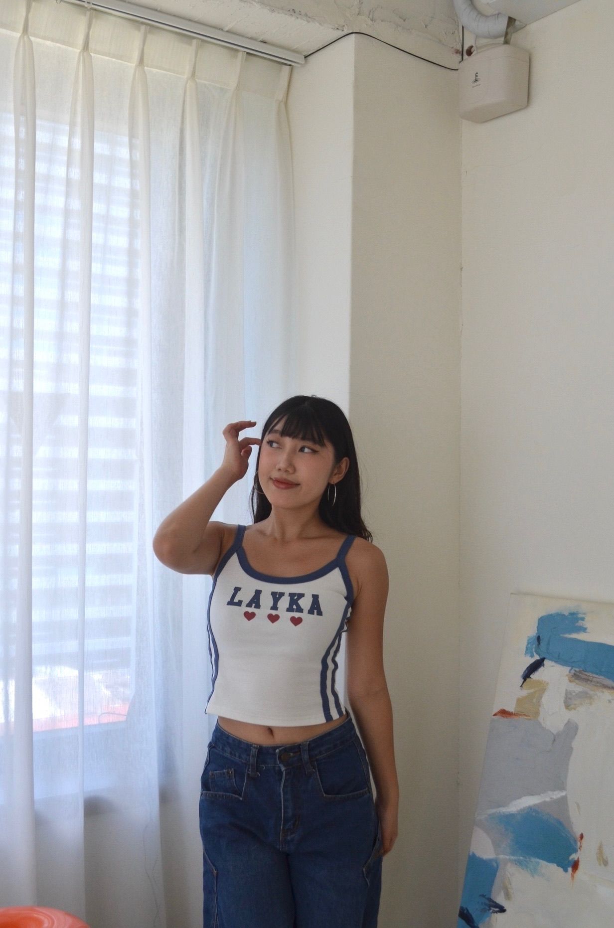 夏日拼接小背心