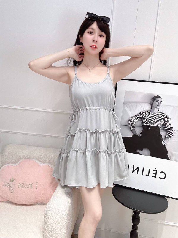 韓系抽繩蛋糕洋