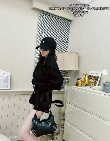 披肩式外套+鬆緊短褲