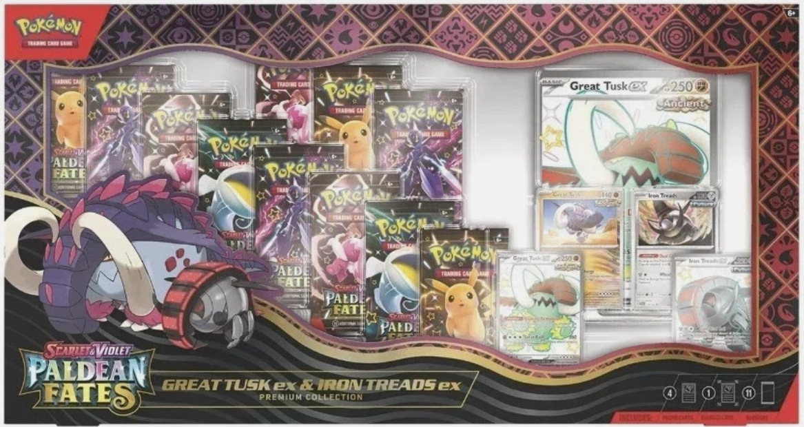 Paldean Fates Great Tusk Iron Threads Ex Premium Collection